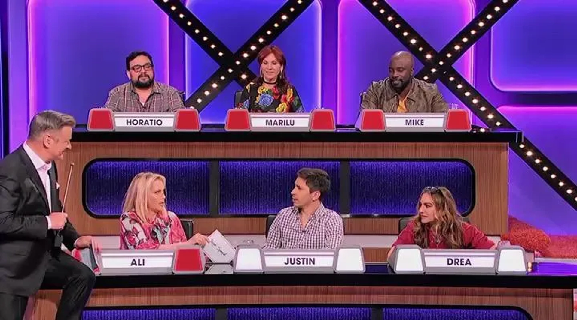 Match Game: Horatio Sanz, Marilu Henner, Michael Colter, Ali Wentworth, Justin Long, Drea de Matteo (2021)