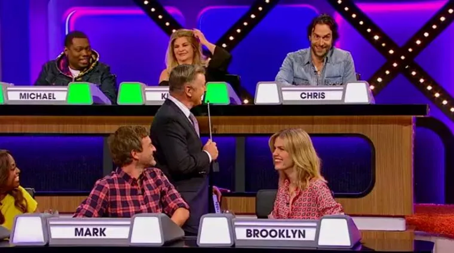 Alec Baldwin, Chris D'Elia, Mark Duplass, Sherri Shepherd, and Michael Che in Match Game: Michael Che/Kirstie Alley/Chris D'Elia/Sherri Shepherd/Mark Duplass/Brooklyn Decker (2019)