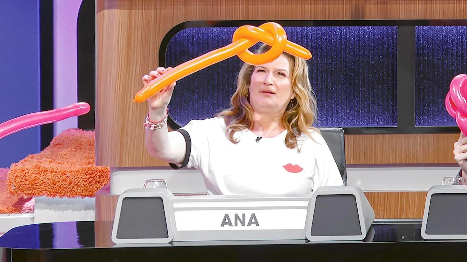 Ana Gasteyer in Match Game: Joel McHale, Amanda Seales, Ron Funches, Ana Gasteyer, Rob Huebel, Nikki Glaser (2020)