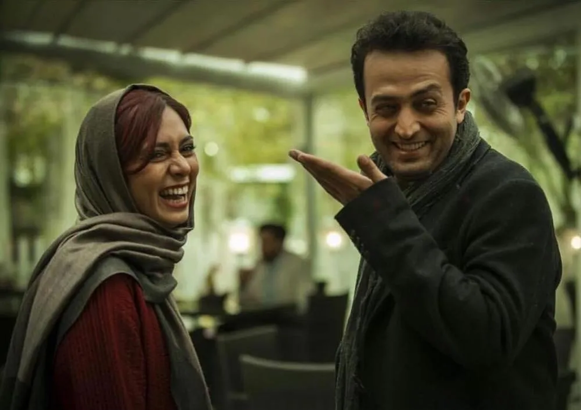 Pegah Ahangarani and Mostafa Zamani in Sara and Ayda (2017)