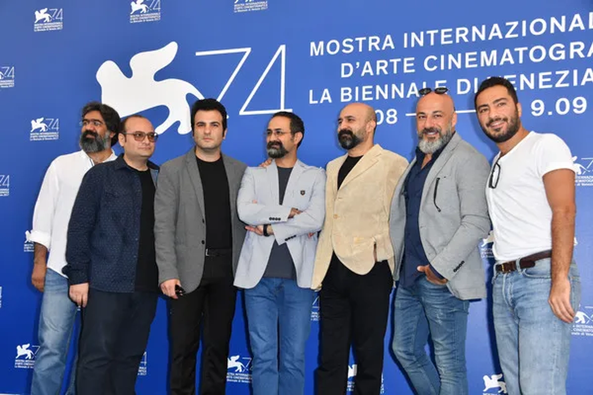 Alireza Alavian, Amir Aghaee, Navid Mohammadzadeh, Vahid Jalilvand, Ali Jalilvand, and Ali Zarnegar at an event for No Date, No Signature (2017)