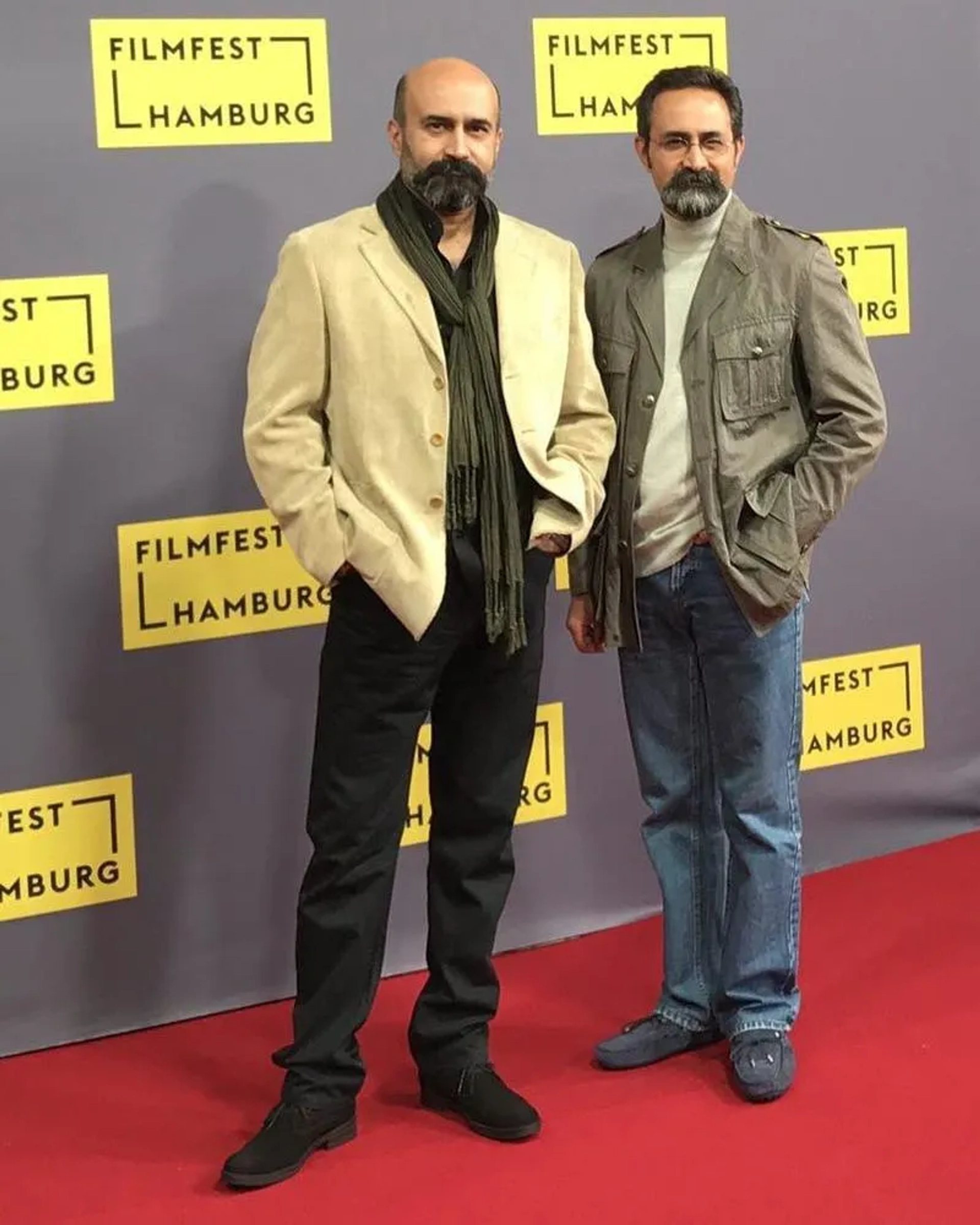 Vahid Jalilvand and Ali Jalilvand at an event for No Date, No Signature (2017)