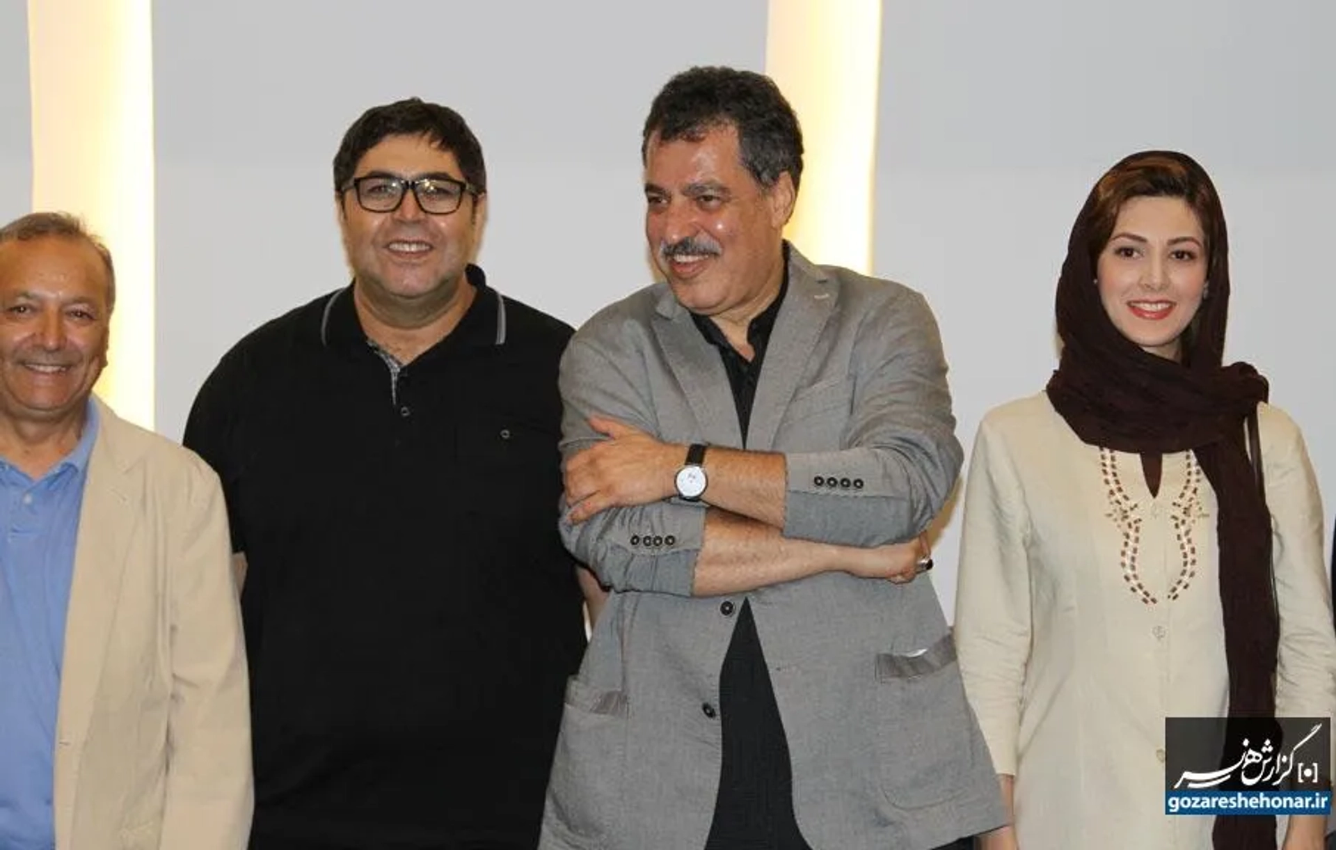 Alireza Raisian, Farhad Aslani, and Sogol Ghalatian at an event for Time to Love (2015)