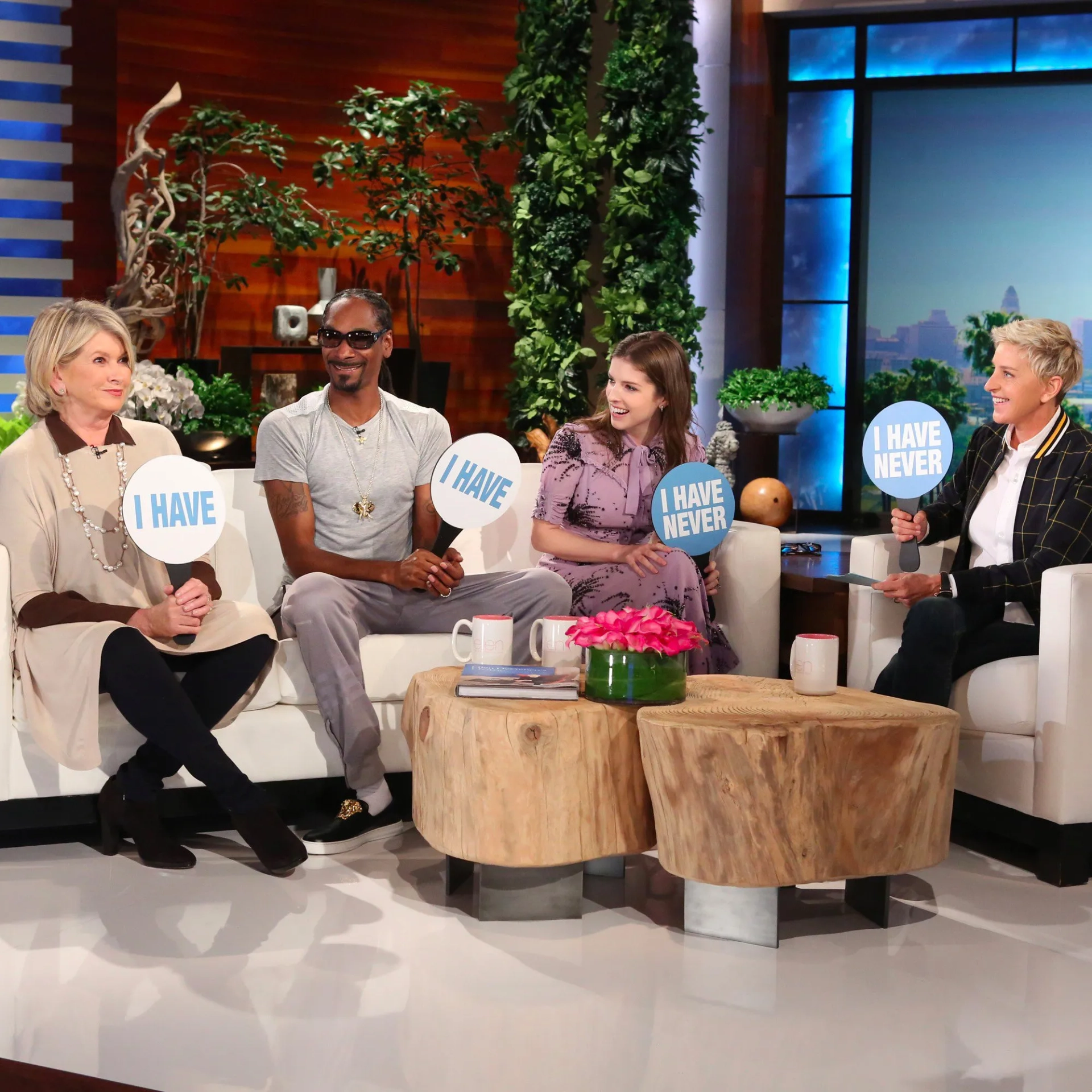 Ellen DeGeneres, Snoop Dogg, Anna Kendrick, and Martha Stewart in The Ellen DeGeneres Show (2003)