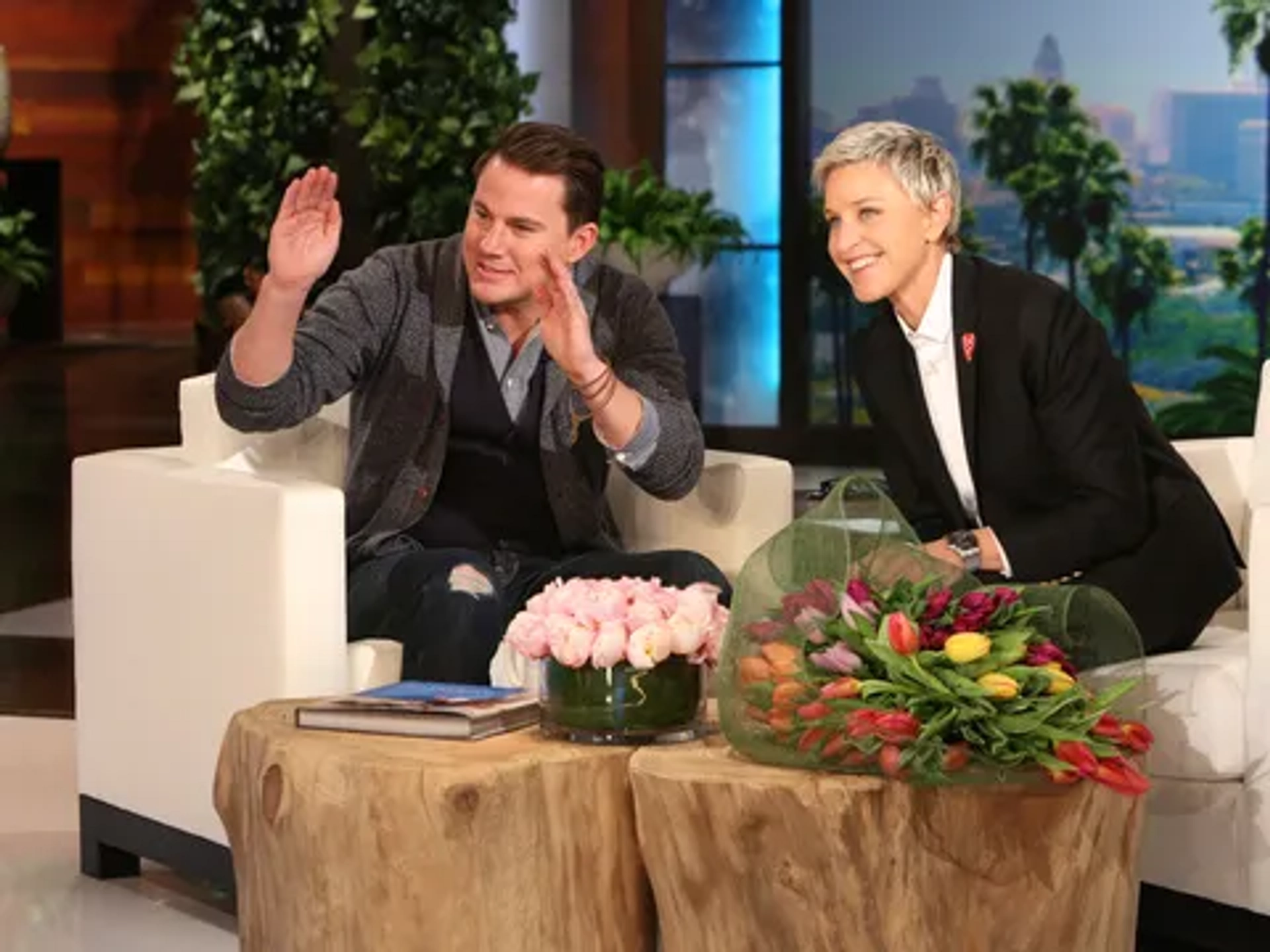 Ellen DeGeneres and Channing Tatum in The Ellen DeGeneres Show (2003)