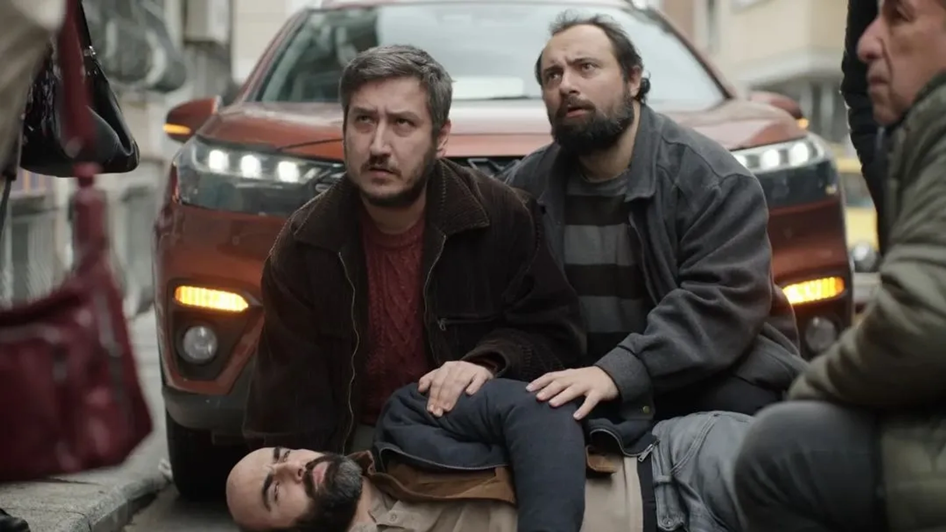 Feyyaz Yigit, Ahmet Kürsat Öçalan, and Kivanç Kilinç in As If (2021)