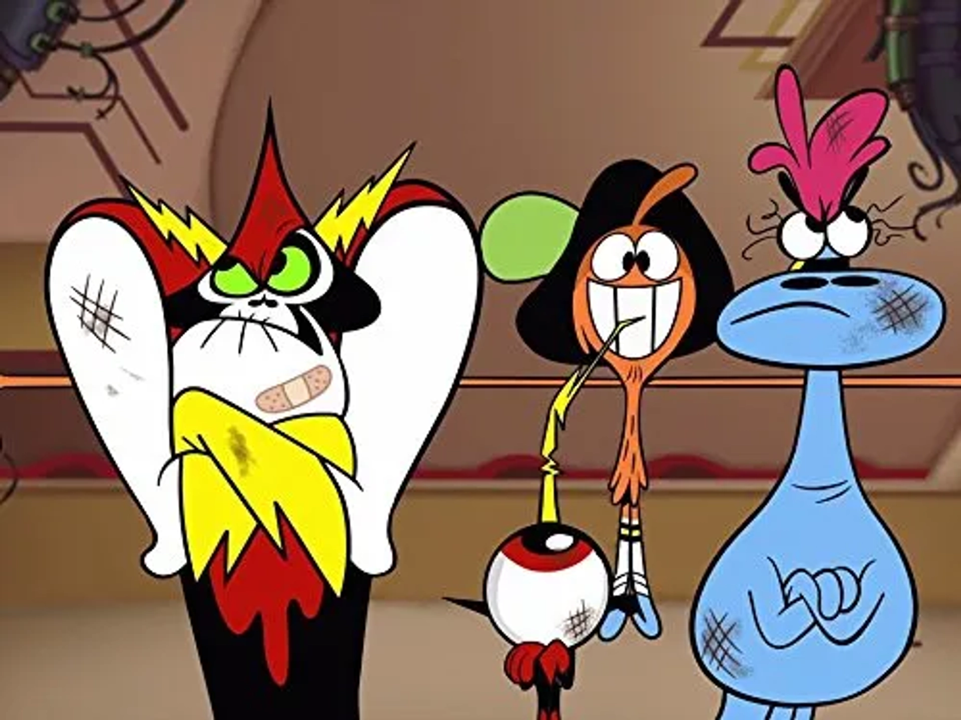 Tom Kenny, April Winchell, Jack McBrayer, and Keith Ferguson in Wander Over Yonder (2013)