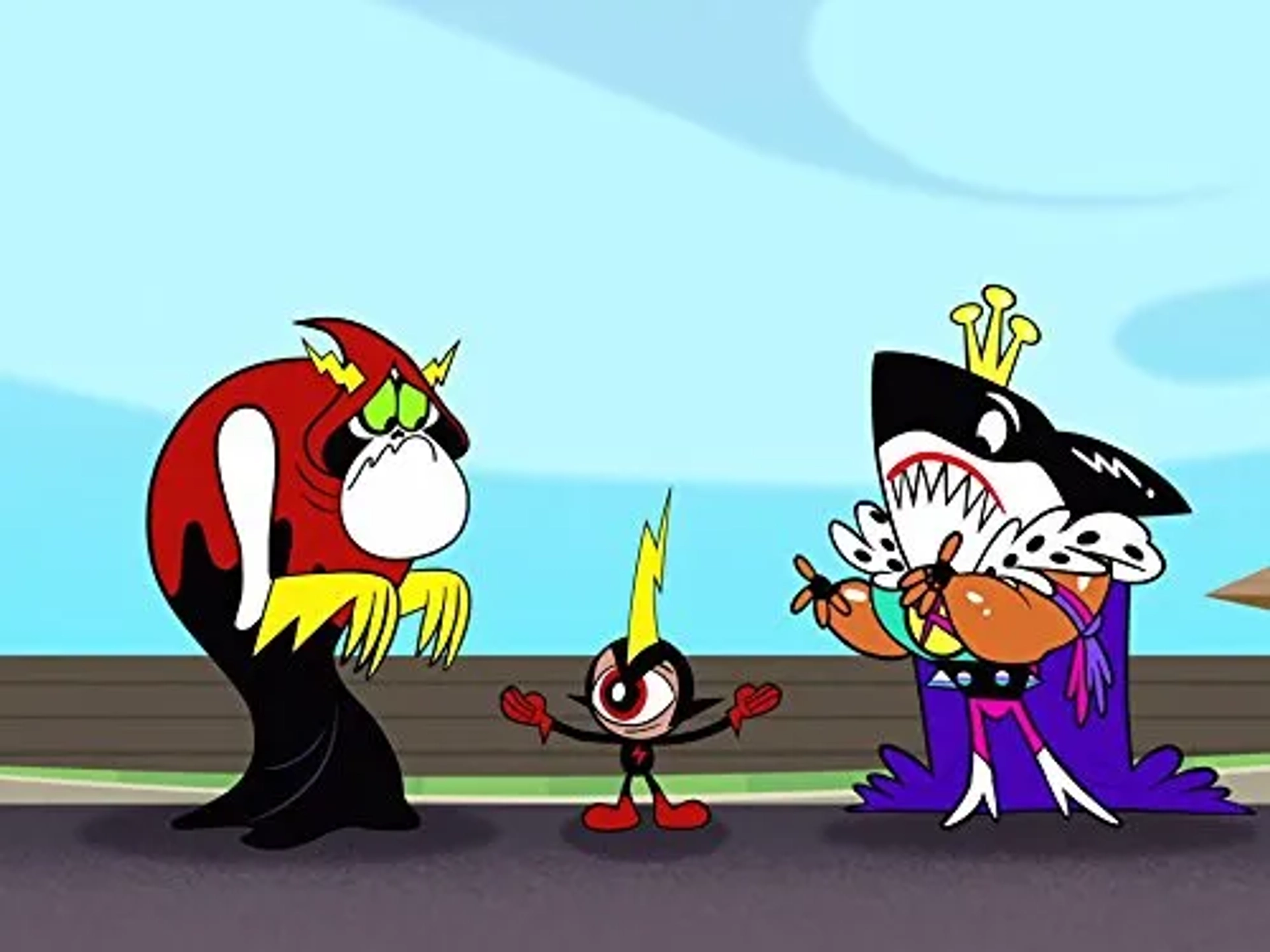 Tom Kenny, Sam Riegel, and Keith Ferguson in Wander Over Yonder (2013)