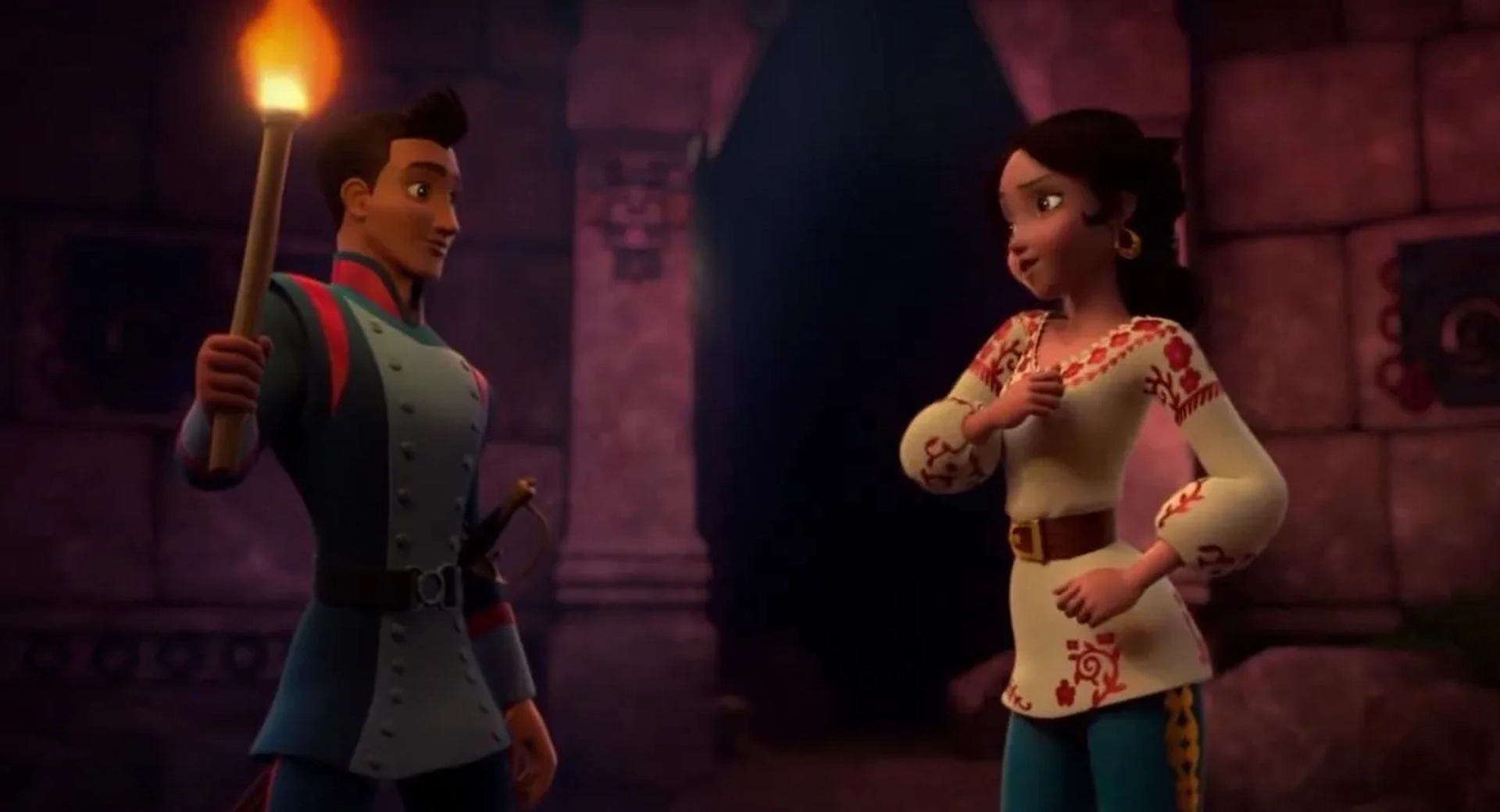 Jorge Diaz and Aimee Carrero in Elena of Avalor (2016)