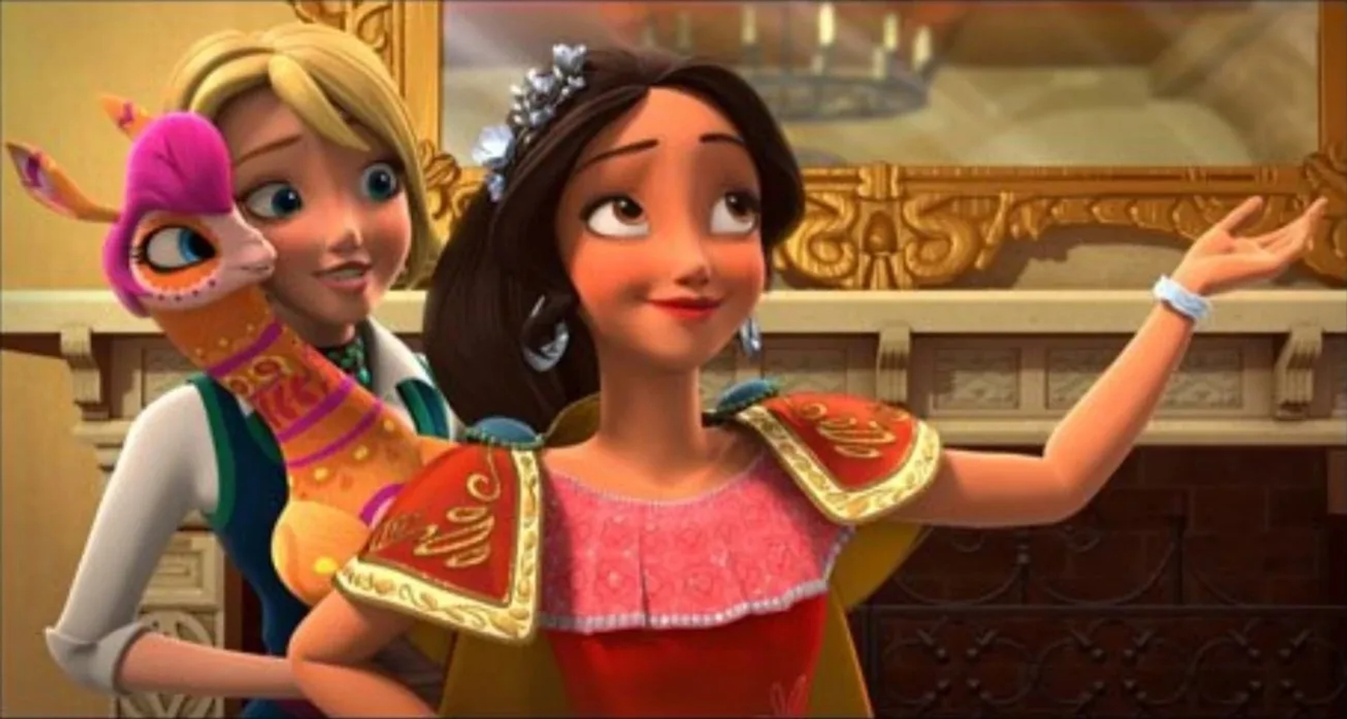 Jillian Rose Reed and Aimee Carrero in Elena of Avalor: Coronation Day (2020)