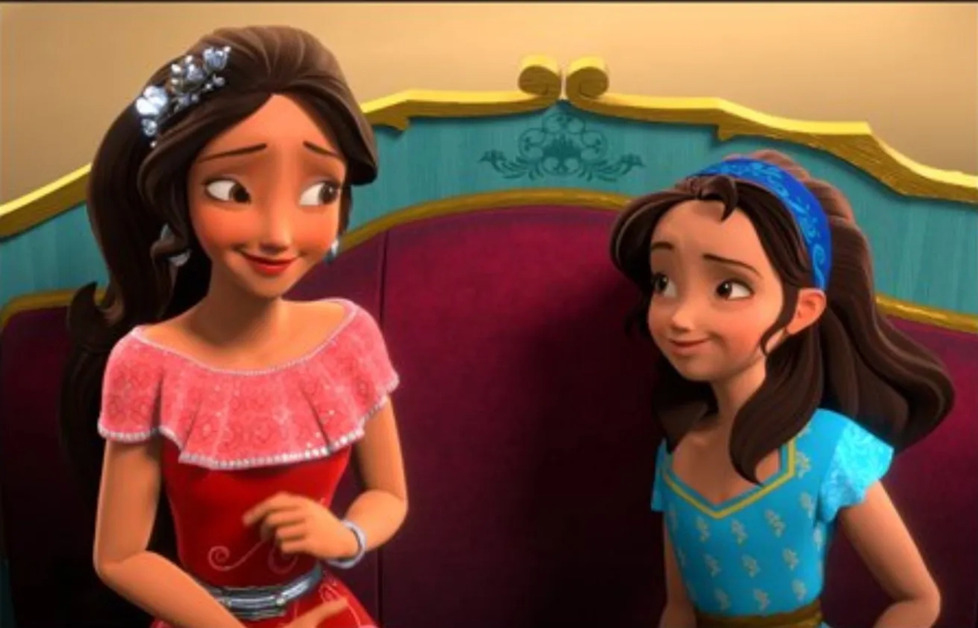 Aimee Carrero and Jenna Ortega in Elena of Avalor: Coronation Day (2020)