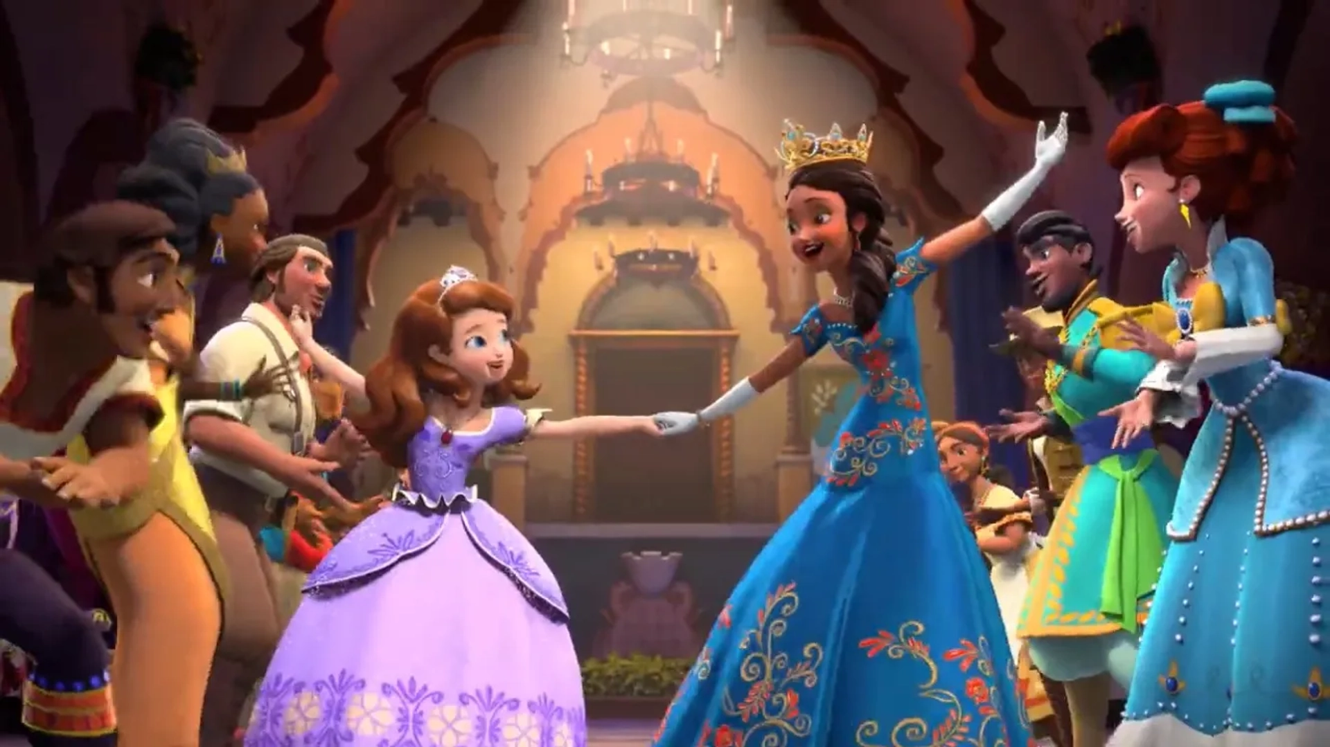 Ariel Winter and Aimee Carrero in Elena of Avalor: Coronation Day (2020)