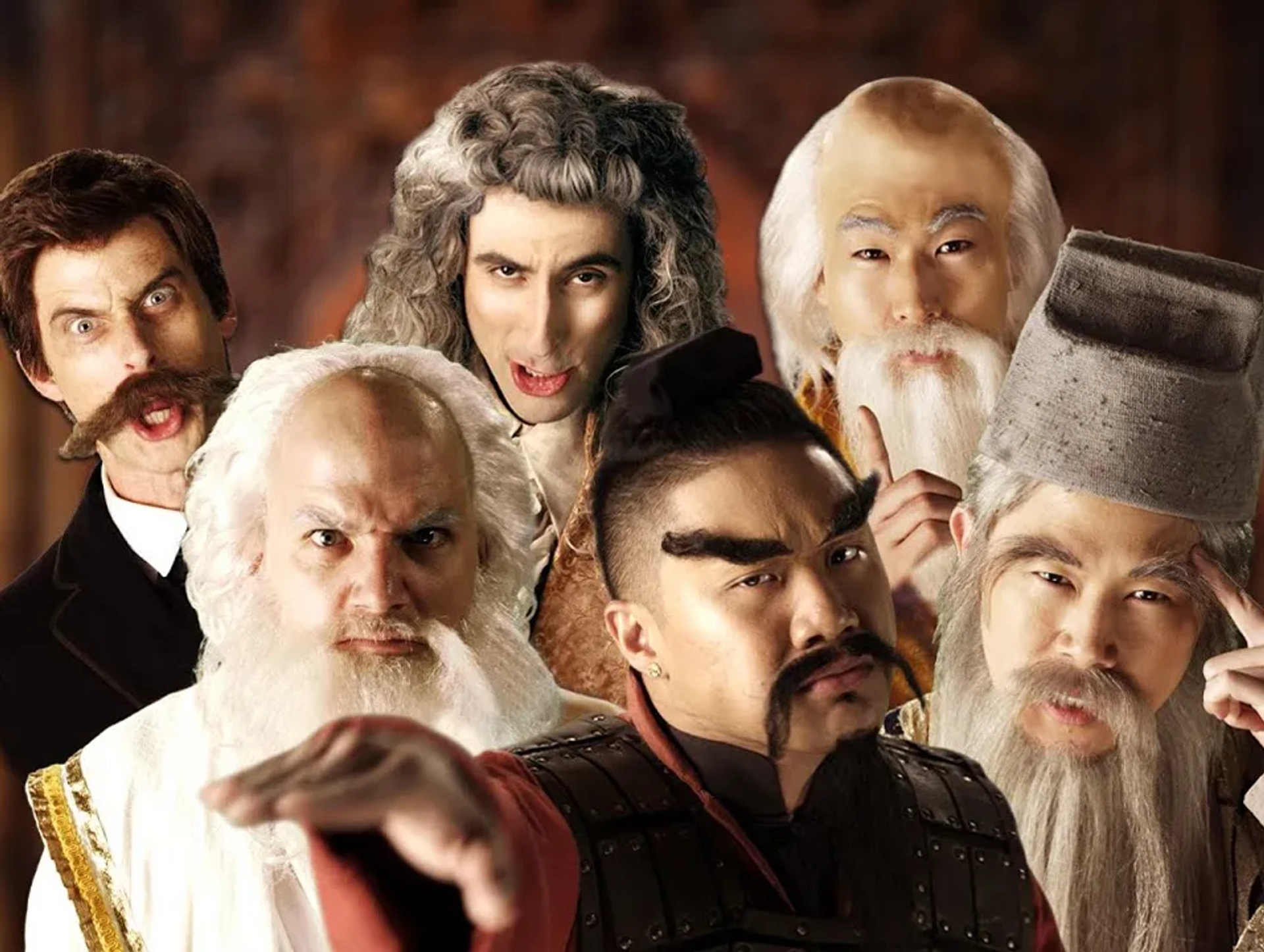 Jin Au-Yeung, Timothy DeLaGhetto, Lloyd Ahlquist, Peter Shukoff, Zach Sherwin, and Terry Im in Epic Rap Battles of History (2010)