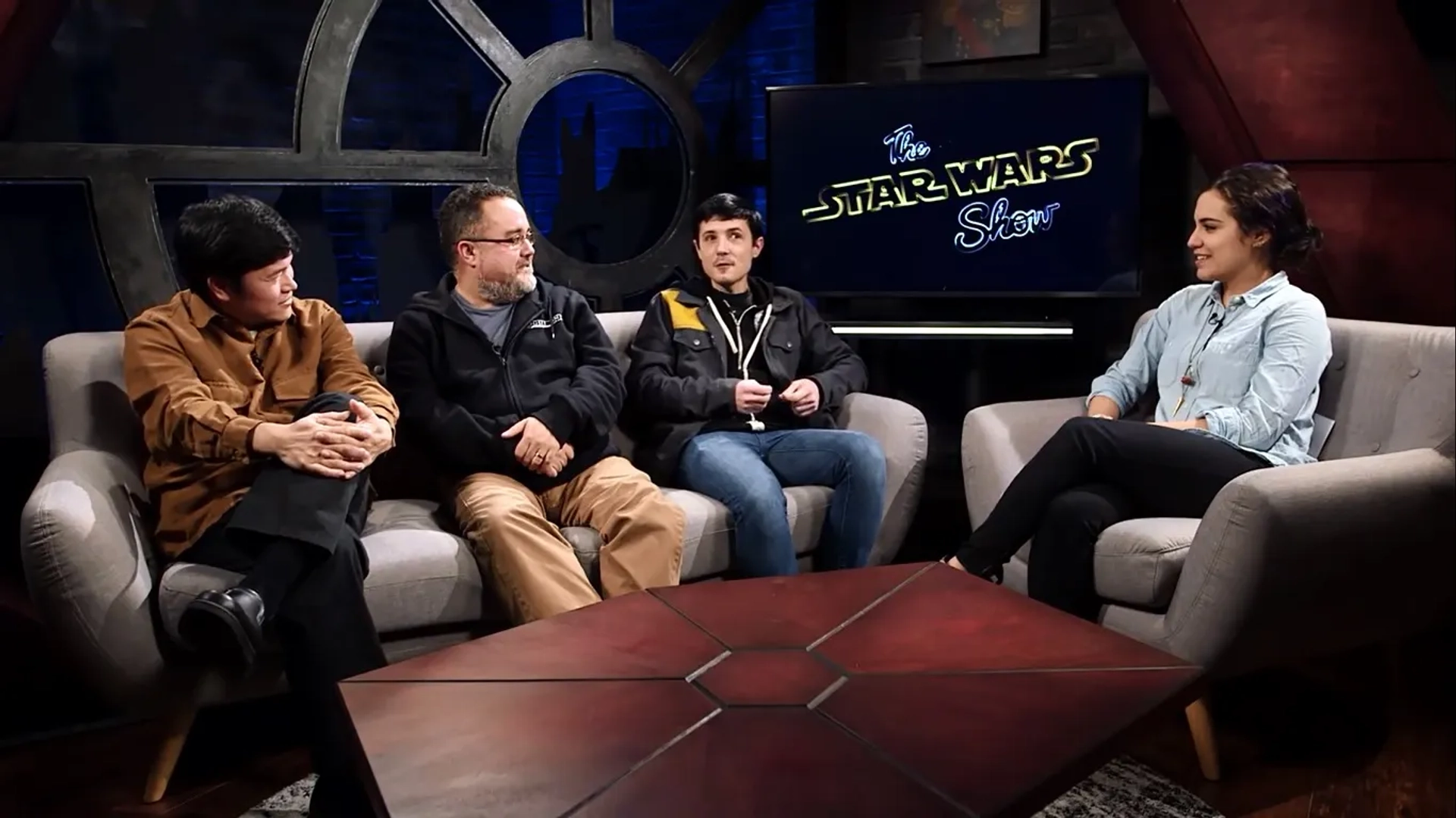 Leland Chee, Pablo Hidalgo, Andi Gutierrez, and Matt Martin in The Star Wars Show: Rogue One Secrets Explained (2017)