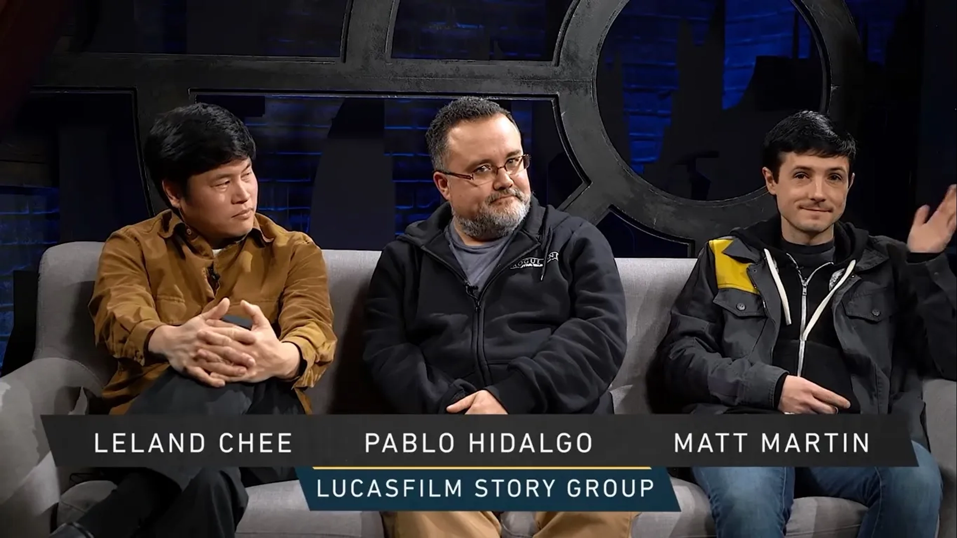 Leland Chee, Pablo Hidalgo, and Matt Martin in The Star Wars Show: Rogue One Secrets Explained (2017)