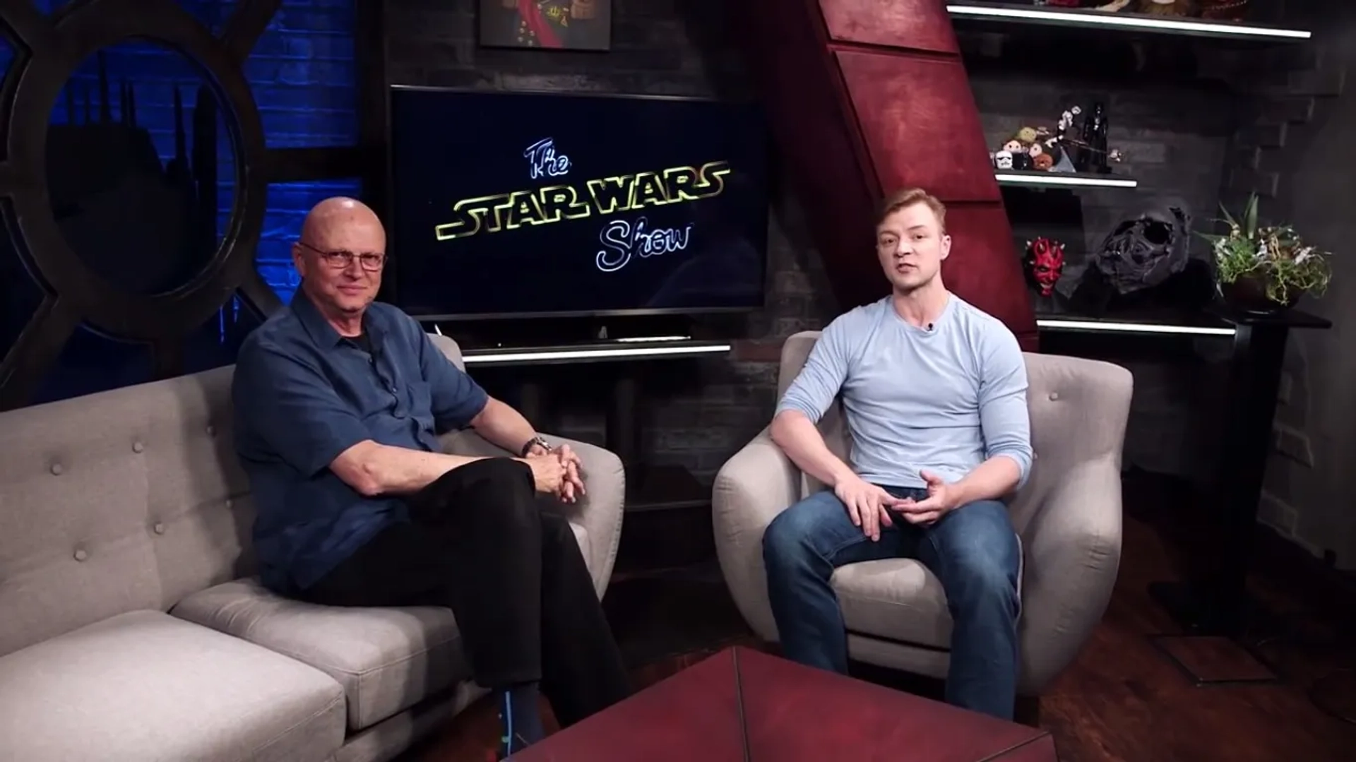 Dennis Muren and Peter Townley in The Star Wars Show (2016)