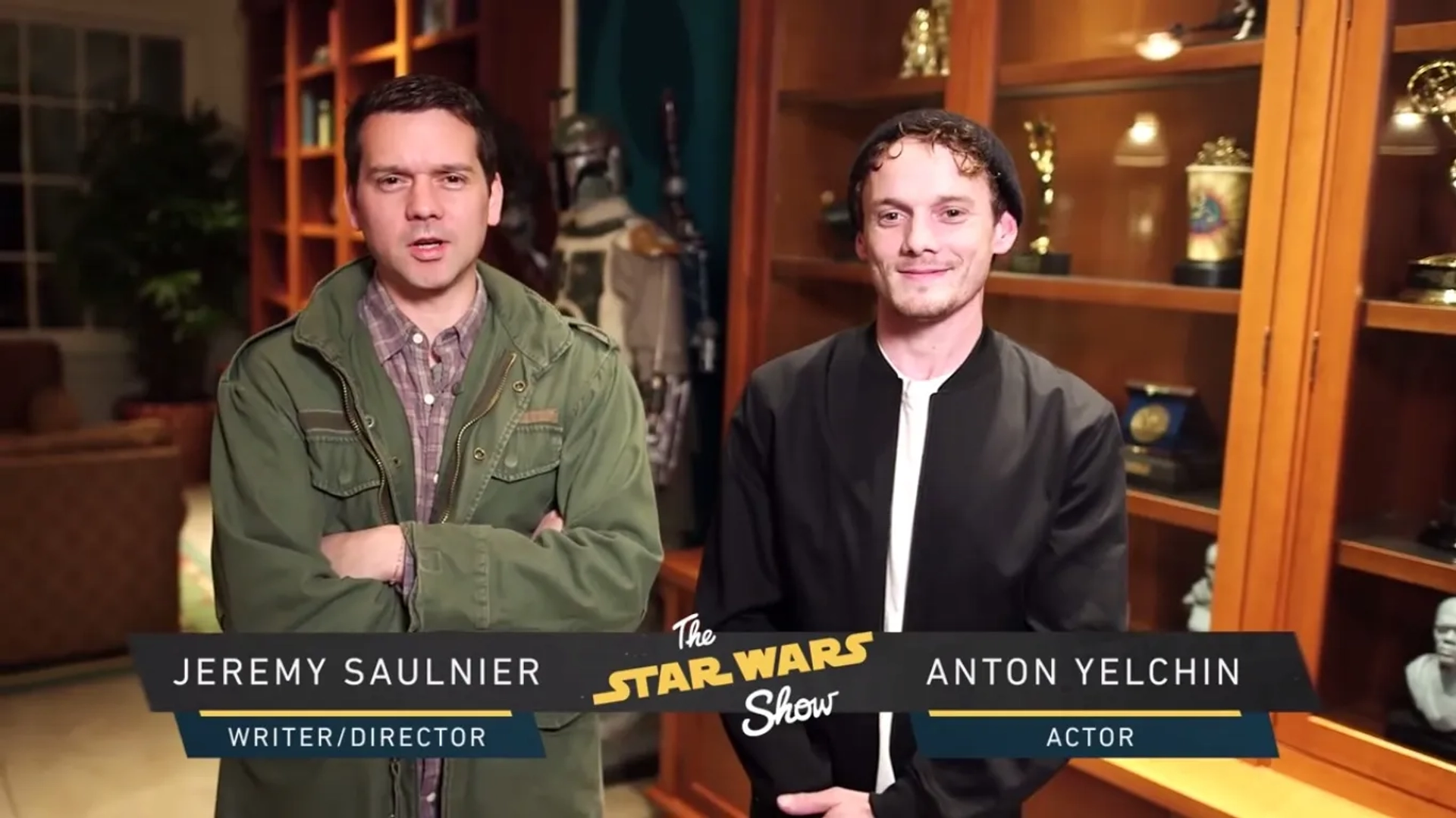 Anton Yelchin and Jeremy Saulnier in The Star Wars Show (2016)