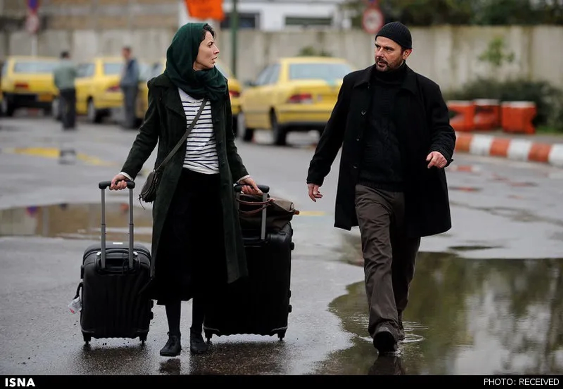 Leila Hatami and Ali Mosaffa in What's the Time in Your World? (2014)