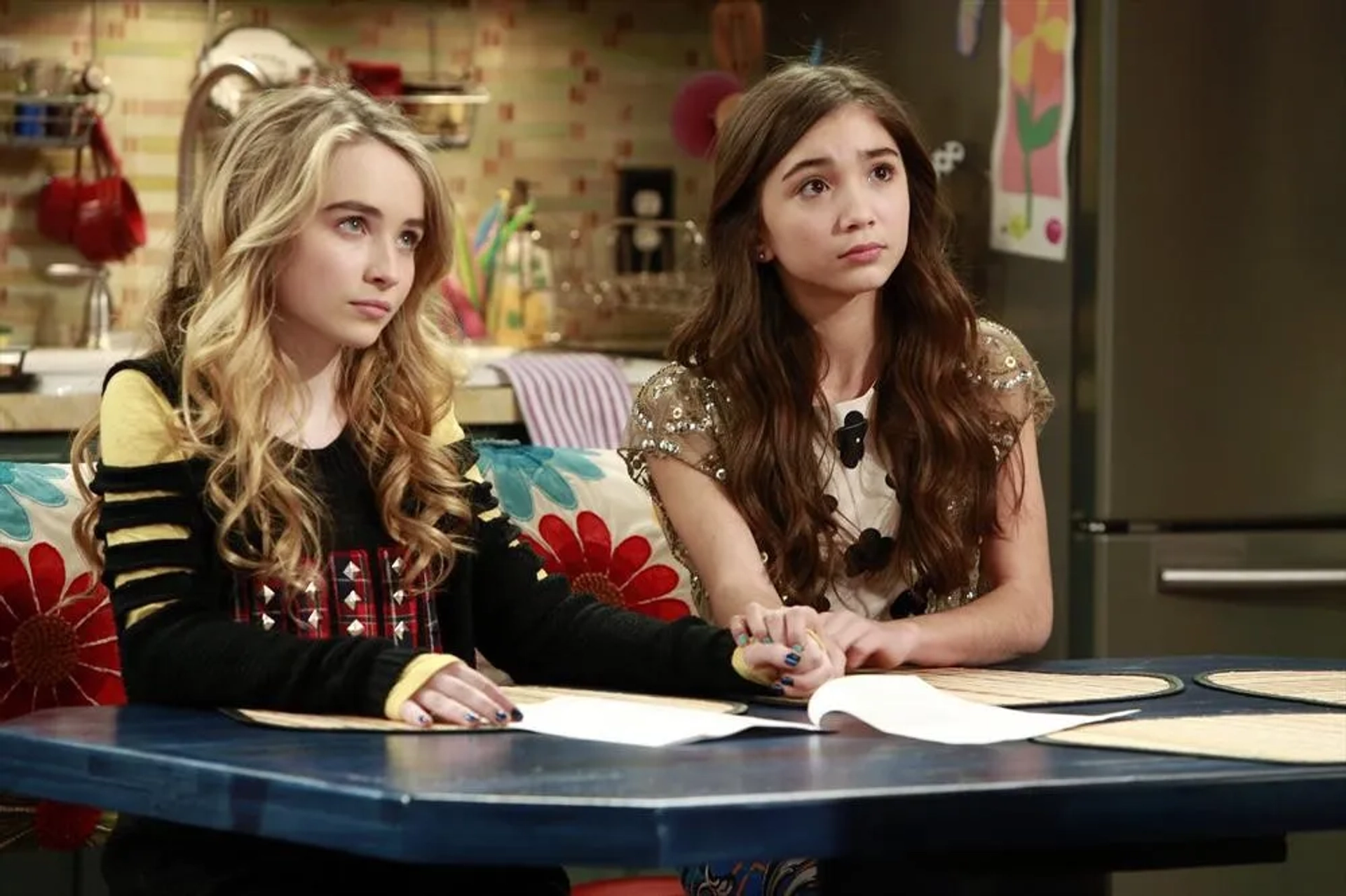 Rowan Blanchard and Sabrina Carpenter in Girl Meets World (2014)