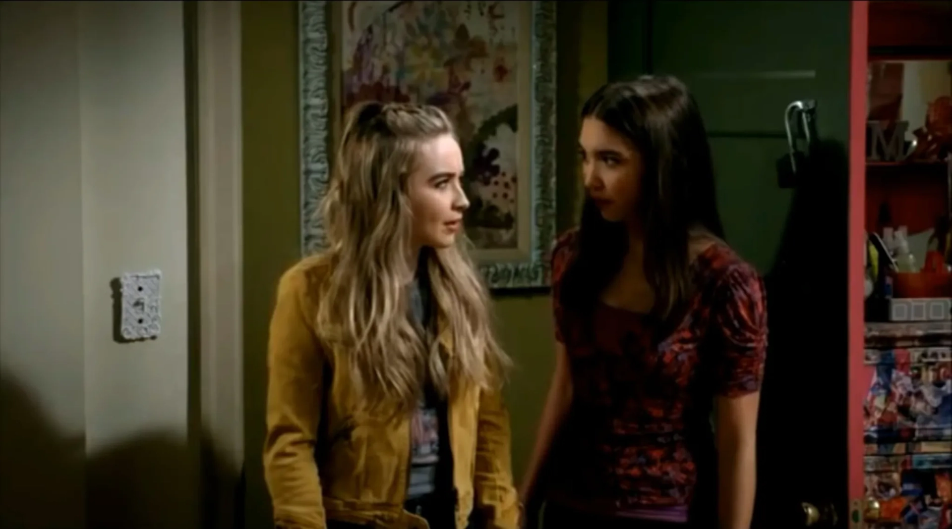 Rowan Blanchard and Sabrina Carpenter in Girl Meets World (2014)