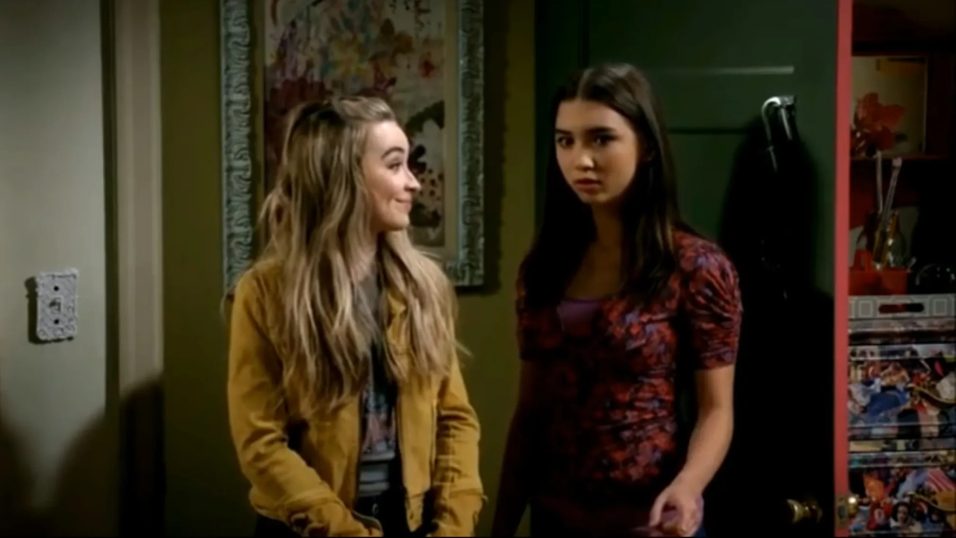 Rowan Blanchard and Sabrina Carpenter in Girl Meets World (2014)