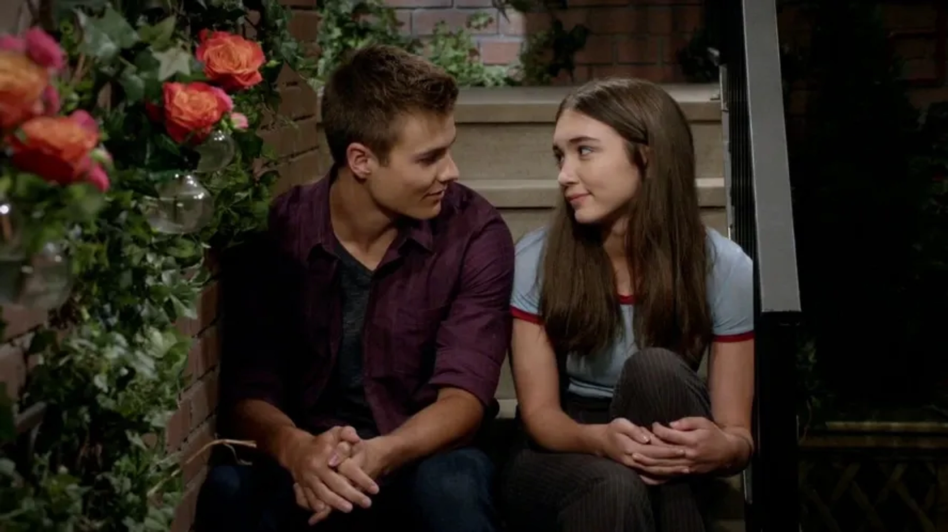 Rowan Blanchard and Peyton Meyer in Girl Meets World (2014)