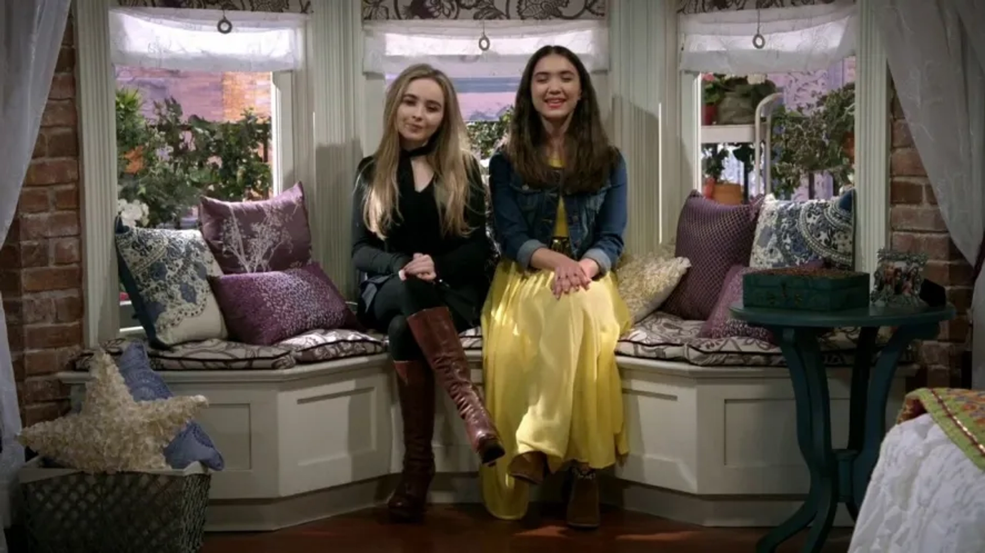 Rowan Blanchard and Sabrina Carpenter in Girl Meets World (2014)