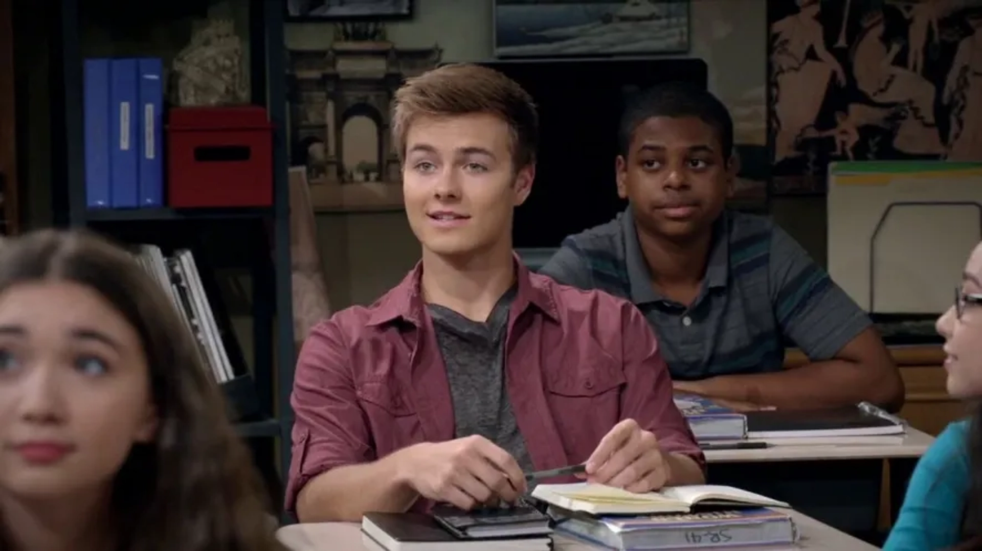 Rowan Blanchard and Peyton Meyer in Girl Meets World (2014)