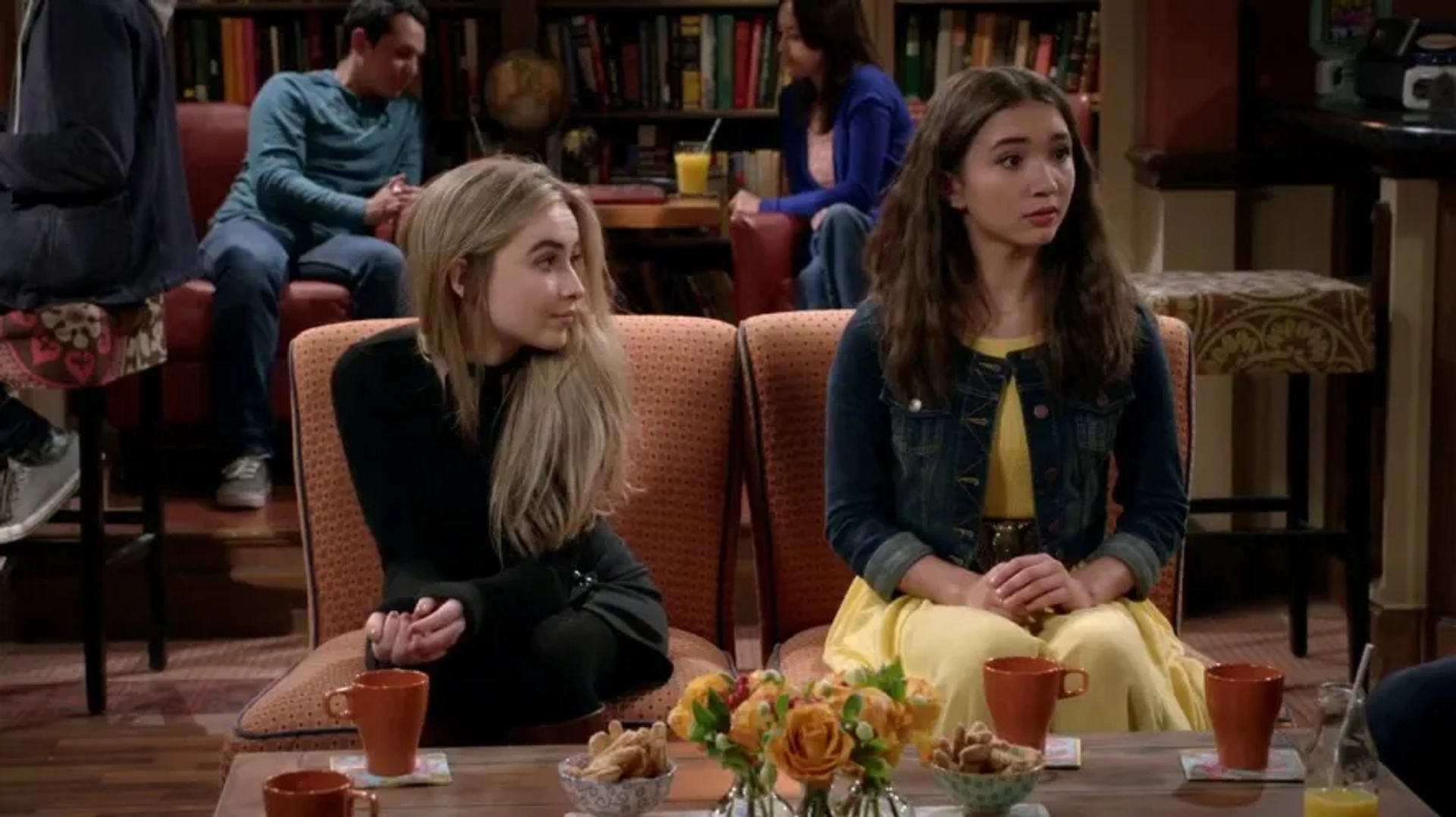 Rowan Blanchard and Sabrina Carpenter in Girl Meets World (2014)