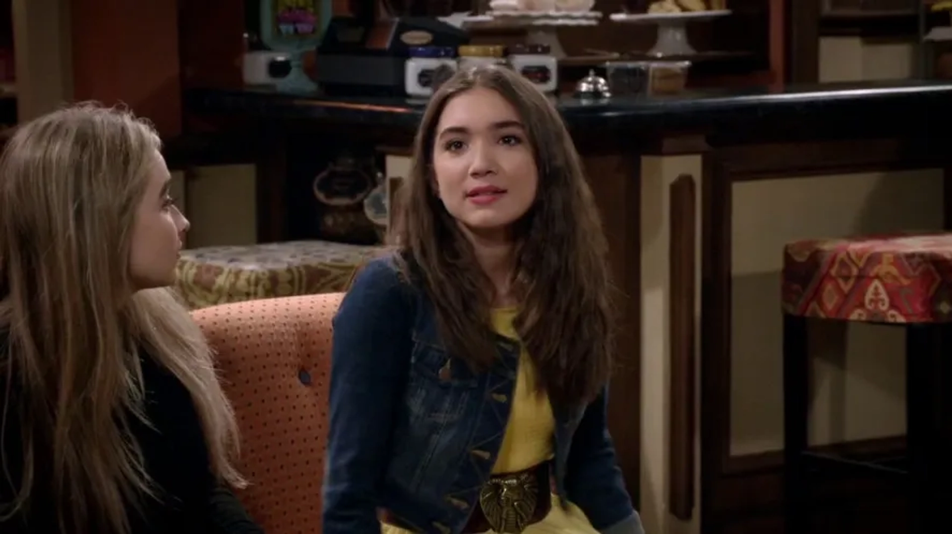 Rowan Blanchard and Sabrina Carpenter in Girl Meets World (2014)