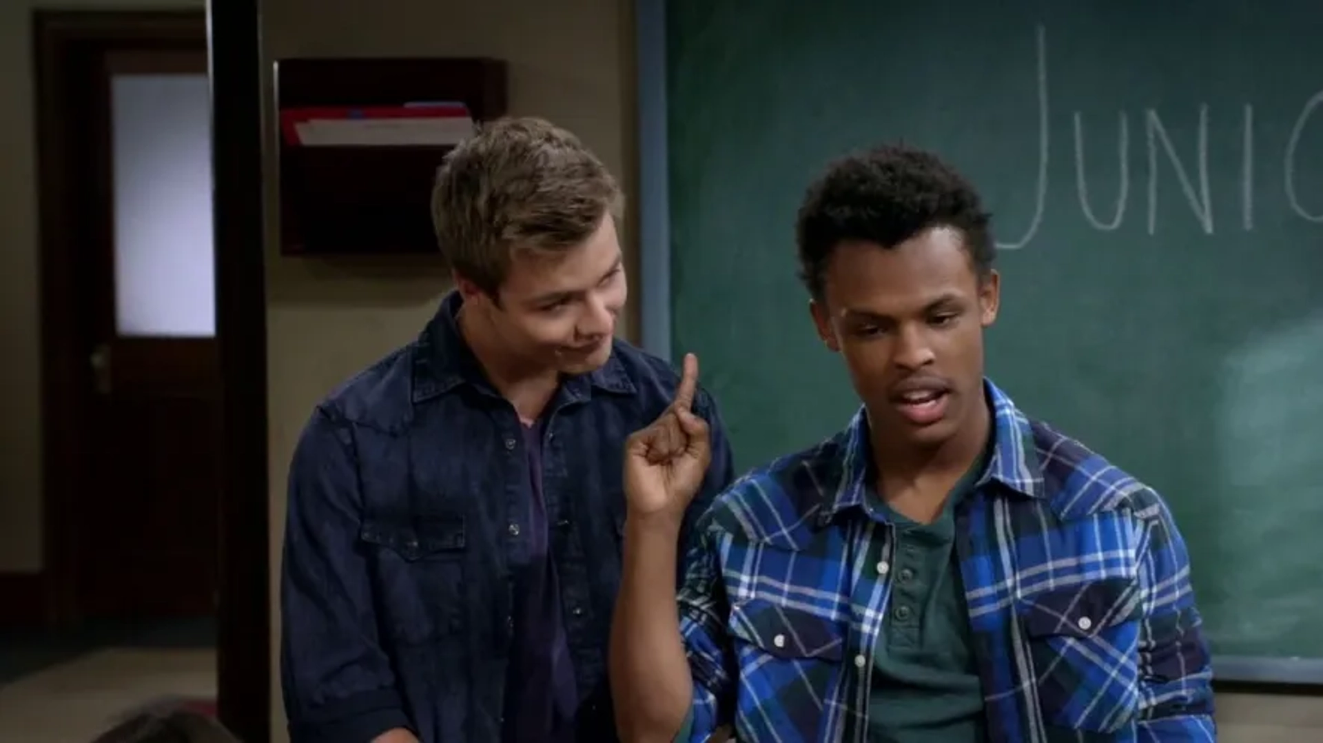 Amir Mitchell-Townes and Peyton Meyer in Girl Meets World (2014)