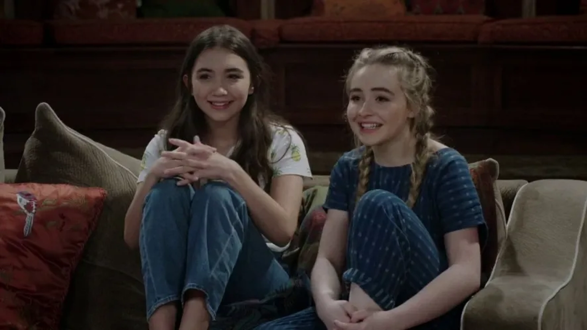 Rowan Blanchard and Sabrina Carpenter in Girl Meets World (2014)