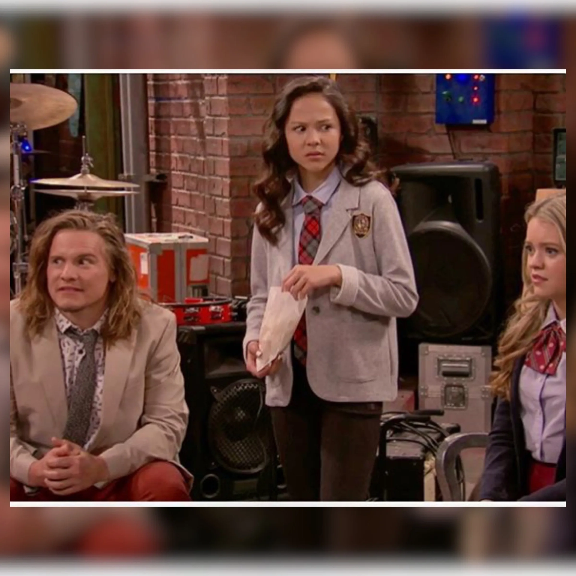 Jade Pettyjohn, Tony Cavalero, and Breanna Yde at an event for School of Rock (2016)