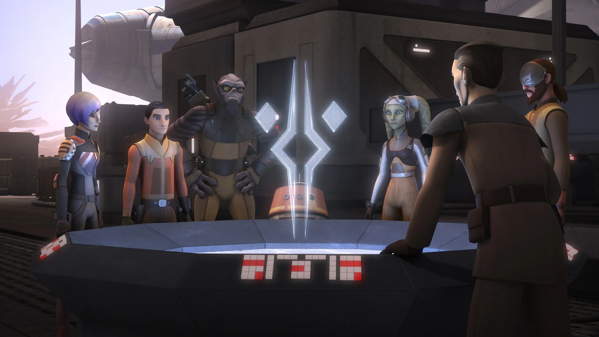 Freddie Prinze Jr., Steve Blum, Vanessa Marshall, Dave Filoni, Tiya Sircar, and Taylor Gray in Star Wars: Rebels (2014)