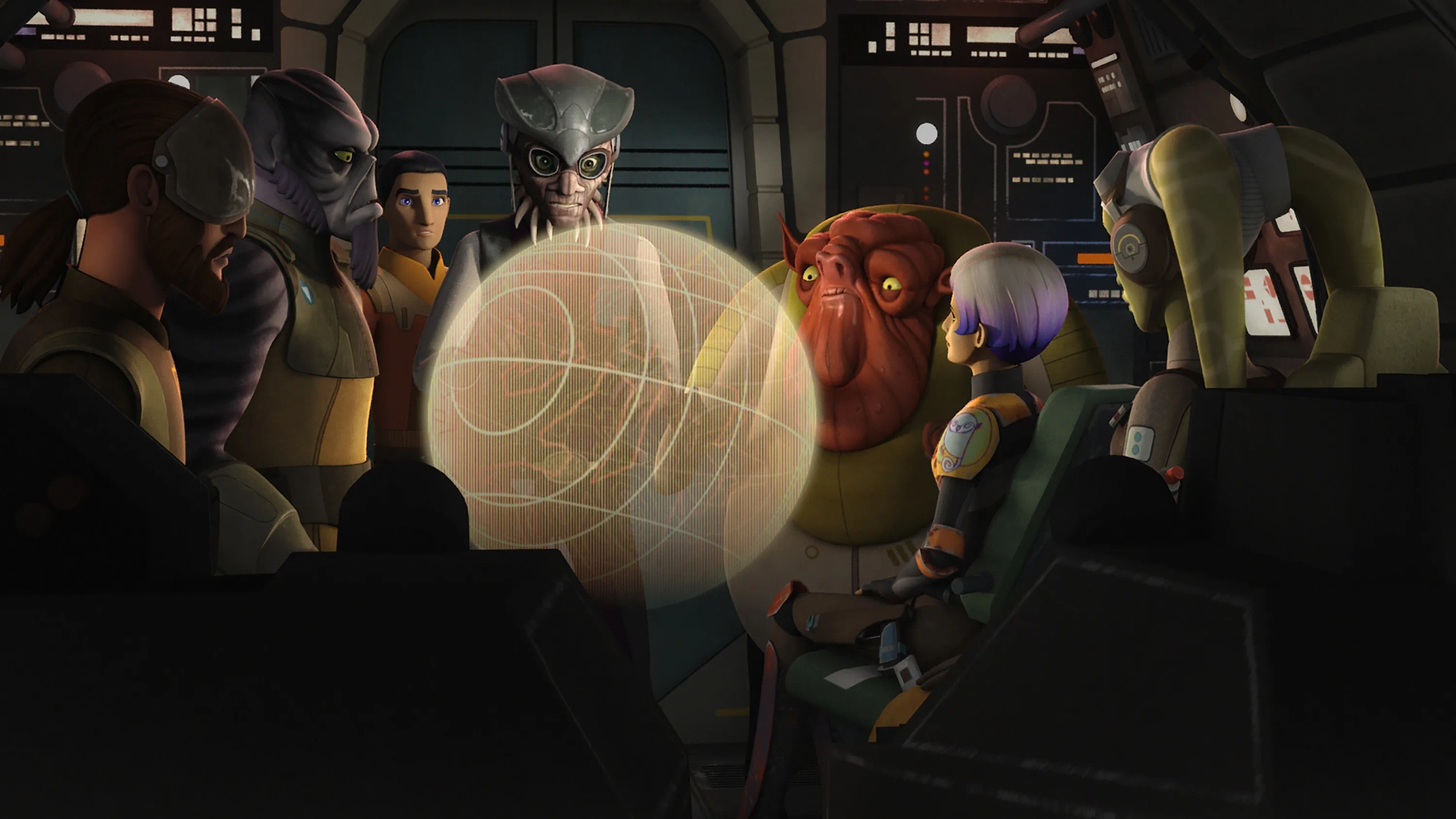 Freddie Prinze Jr., Steve Blum, Jim Cummings, Vanessa Marshall, Tiya Sircar, and Taylor Gray in Star Wars: Rebels (2014)