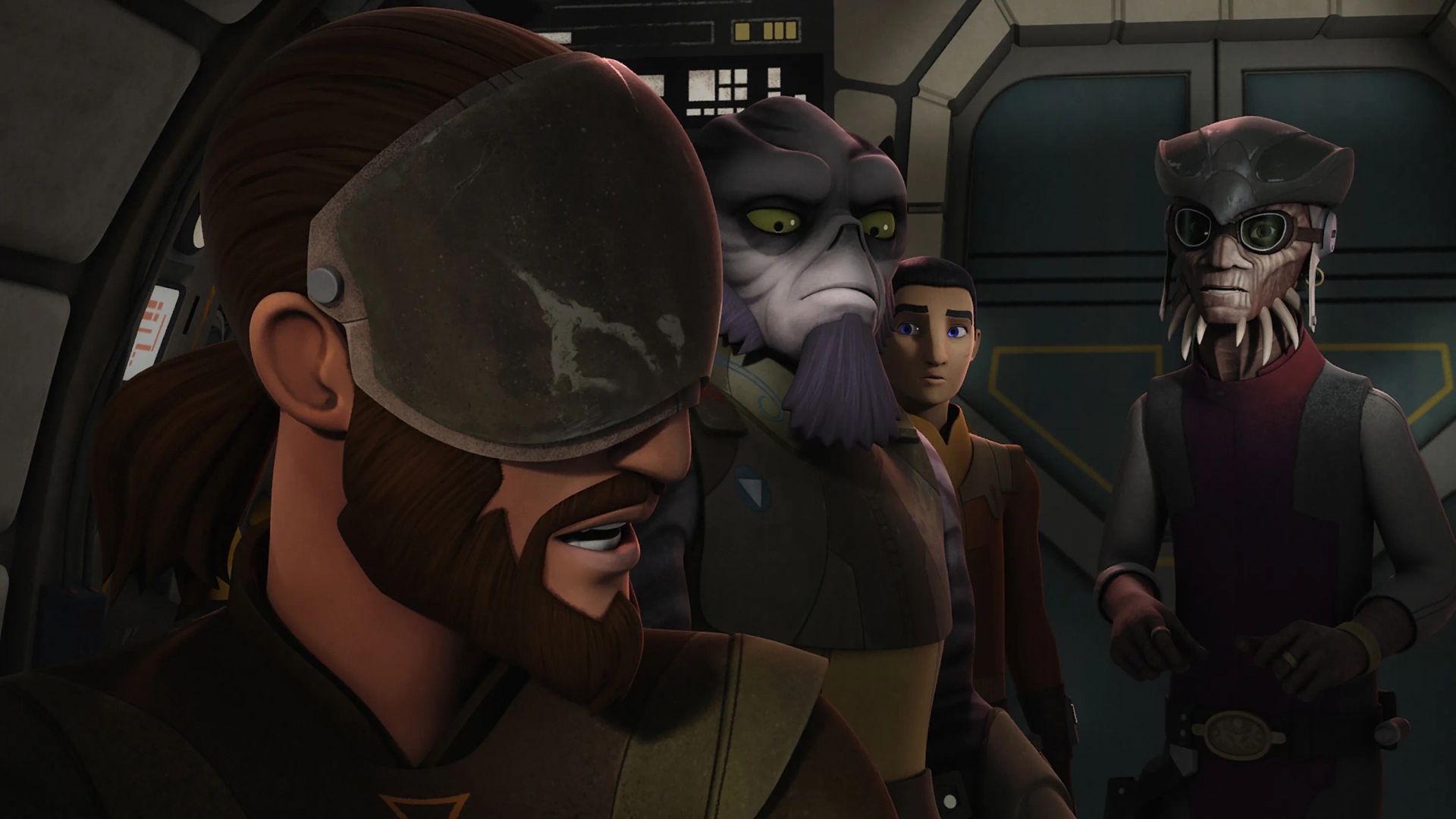 Freddie Prinze Jr., Steve Blum, Jim Cummings, and Taylor Gray in Star Wars: Rebels (2014)