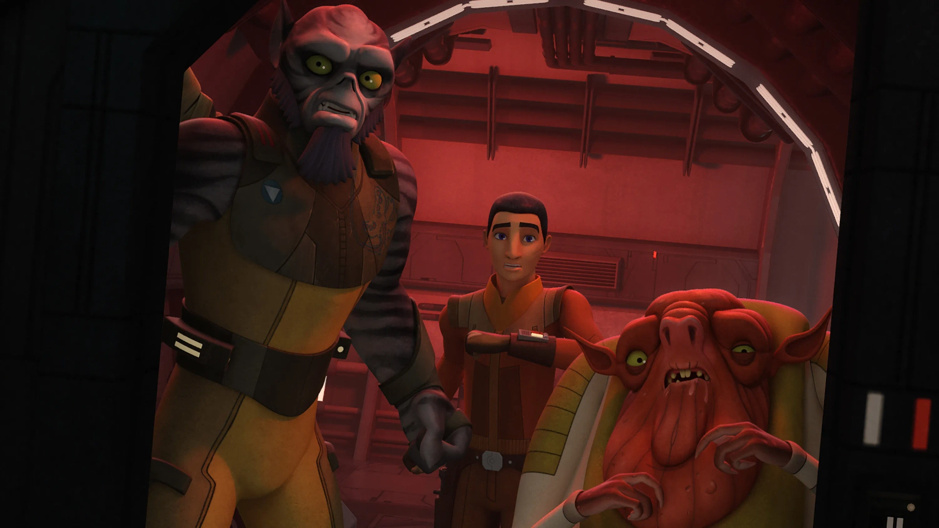 Steve Blum and Taylor Gray in Star Wars: Rebels (2014)