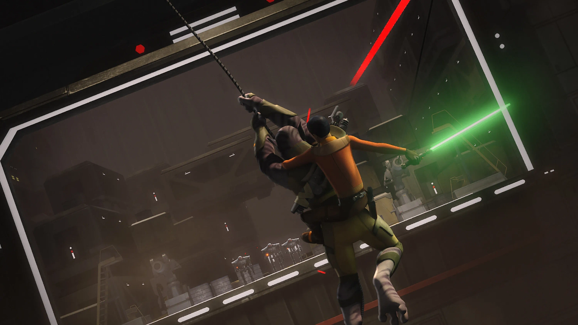 Steve Blum and Taylor Gray in Star Wars: Rebels (2014)