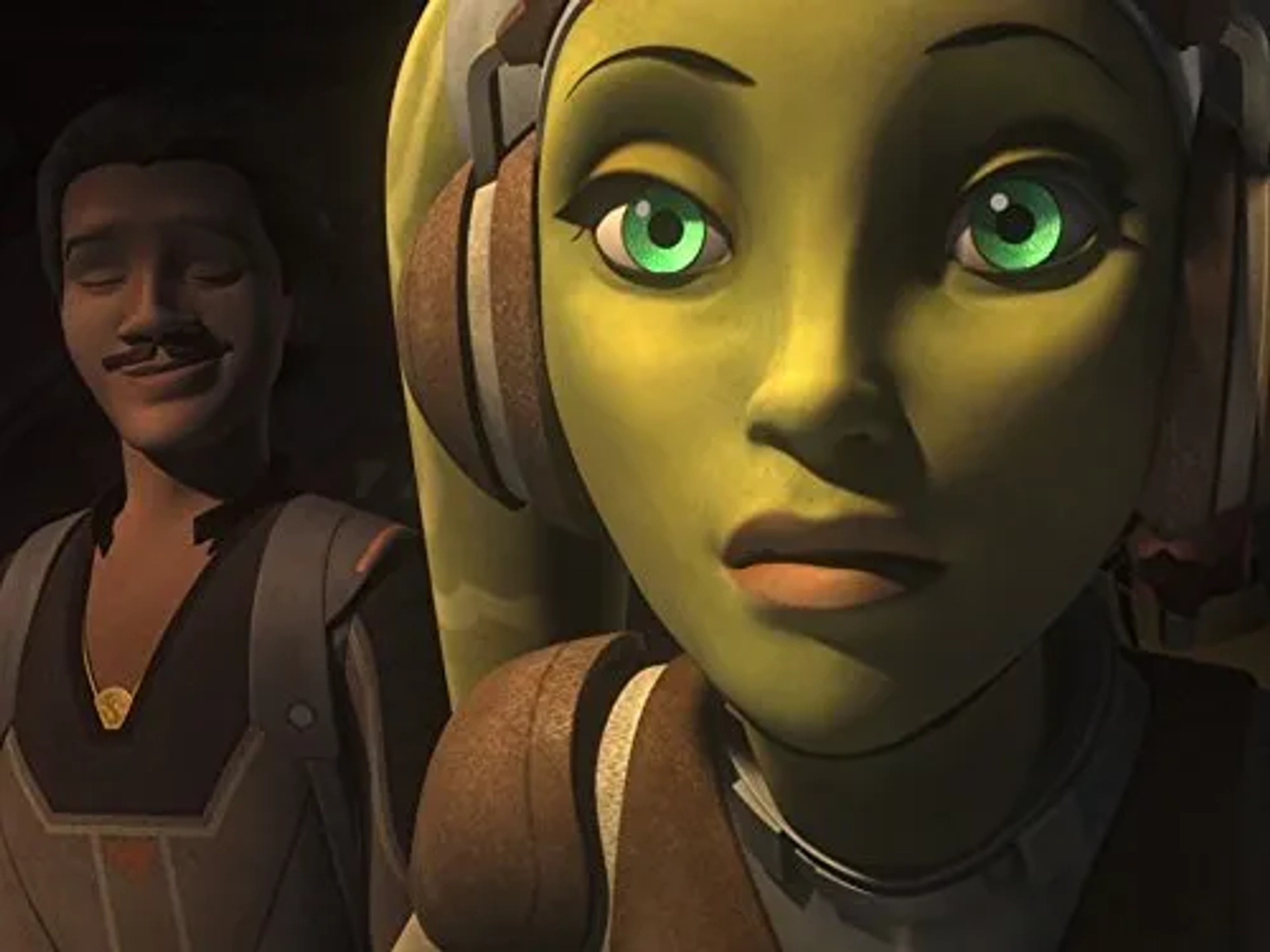 Billy Dee Williams and Vanessa Marshall in Star Wars: Rebels (2014)