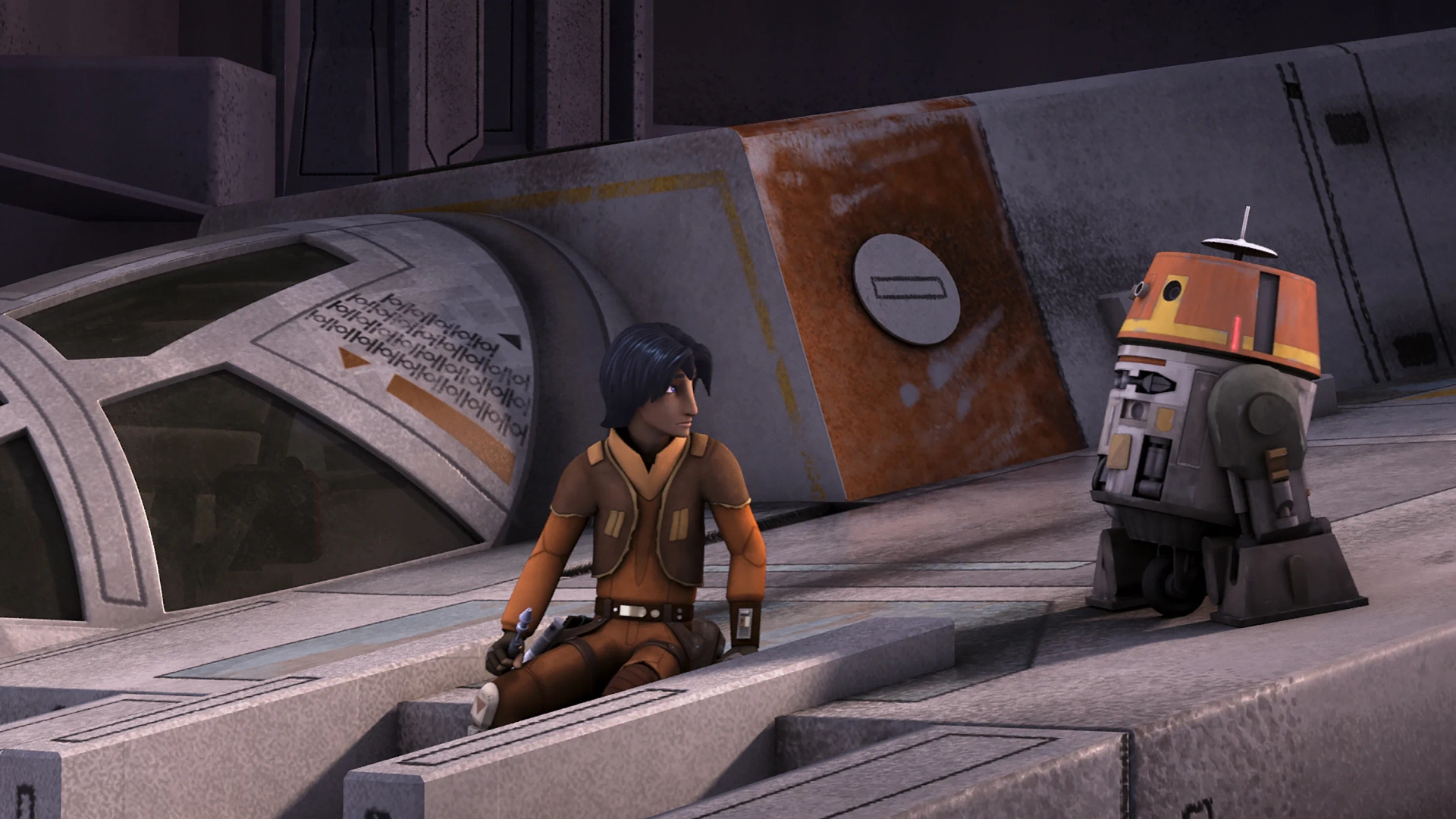 Dave Filoni and Taylor Gray in Star Wars: Rebels (2014)