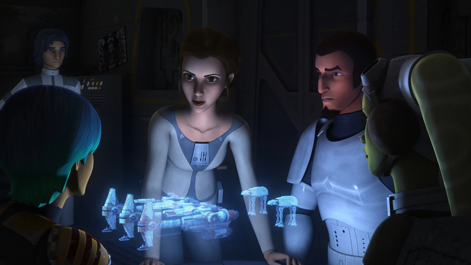 Freddie Prinze Jr., Julie Dolan, Vanessa Marshall, Tiya Sircar, and Taylor Gray in Star Wars: Rebels (2014)