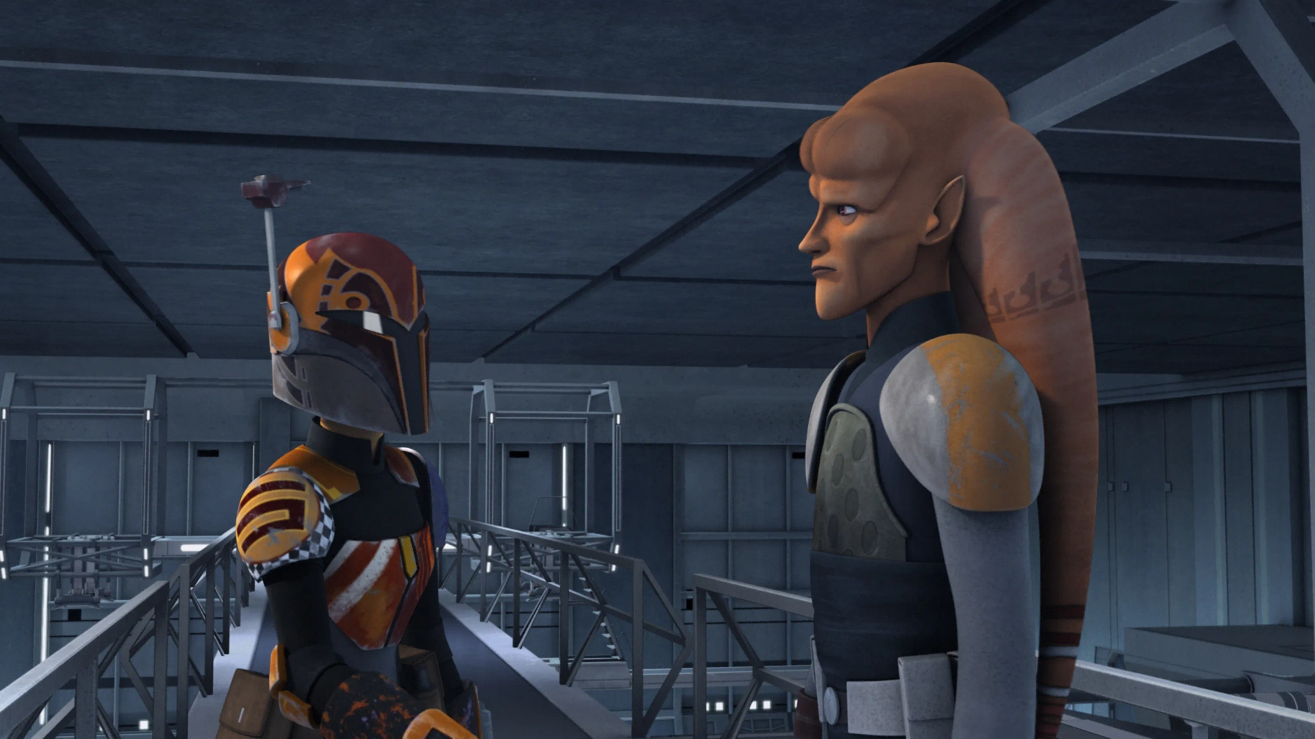 Robin Atkin Downes and Tiya Sircar in Star Wars: Rebels (2014)