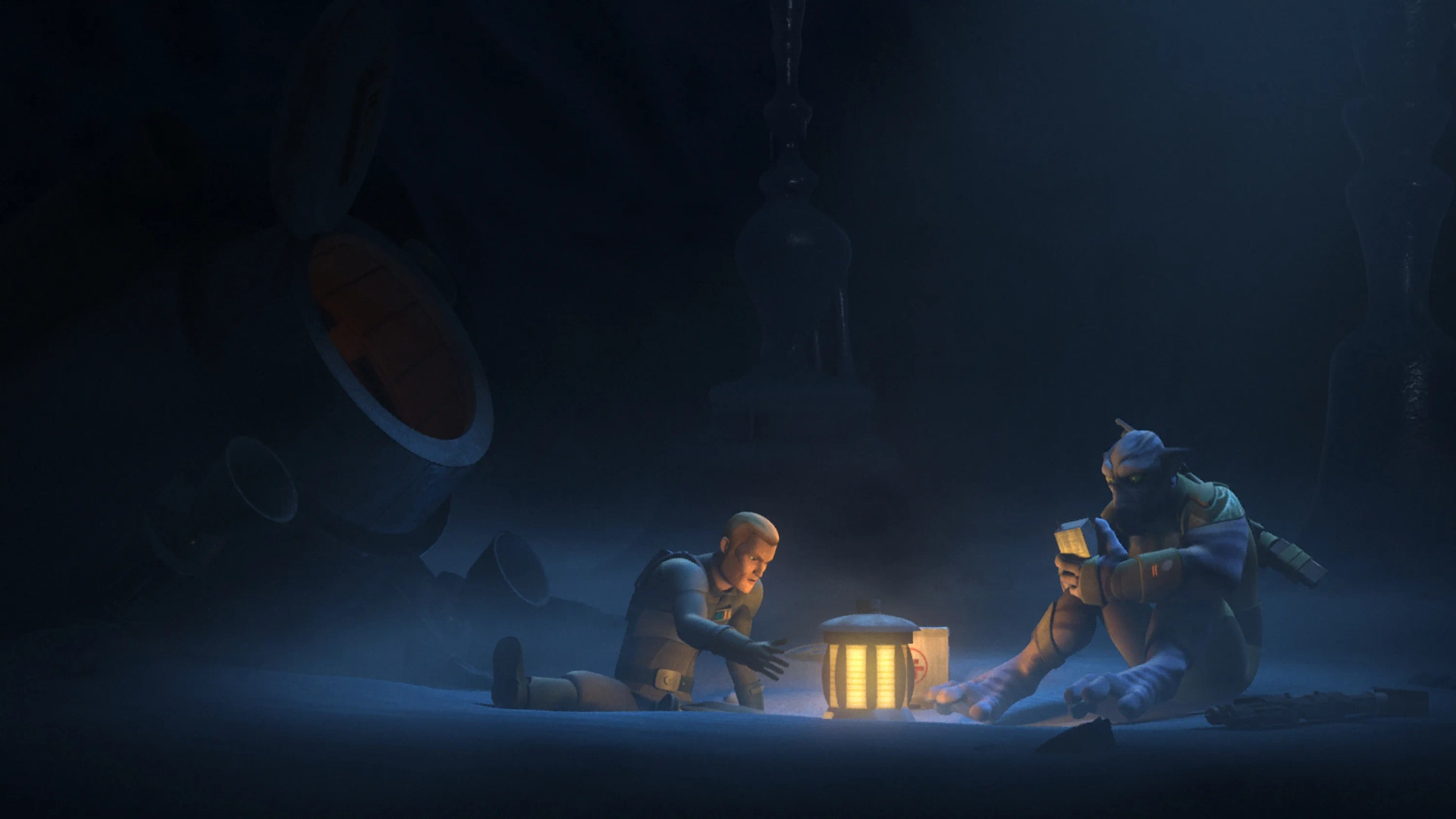 Steve Blum and David Oyelowo in Star Wars: Rebels (2014)