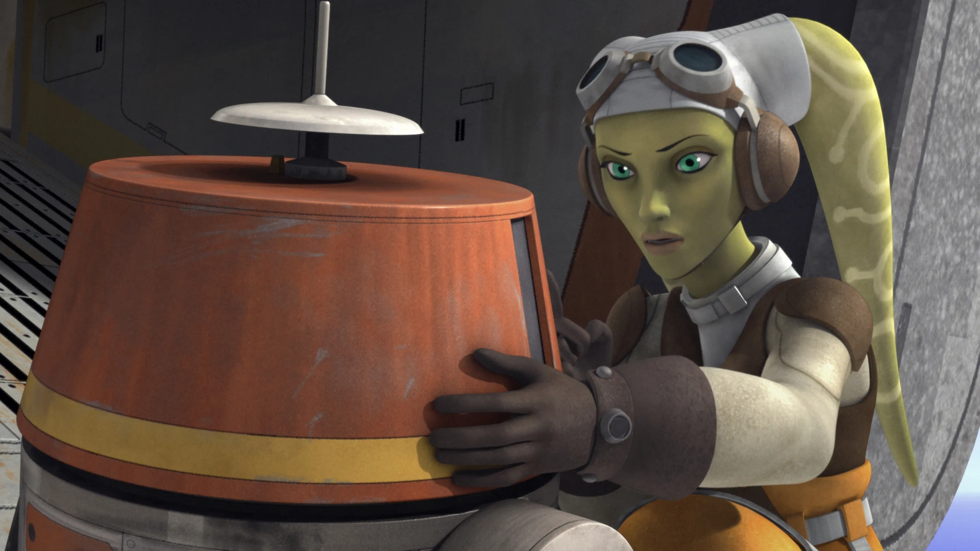 Vanessa Marshall and Dave Filoni in Star Wars: Rebels (2014)