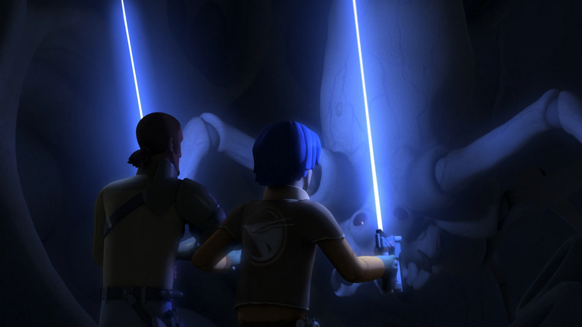 Freddie Prinze Jr. and Taylor Gray in Star Wars: Rebels (2014)