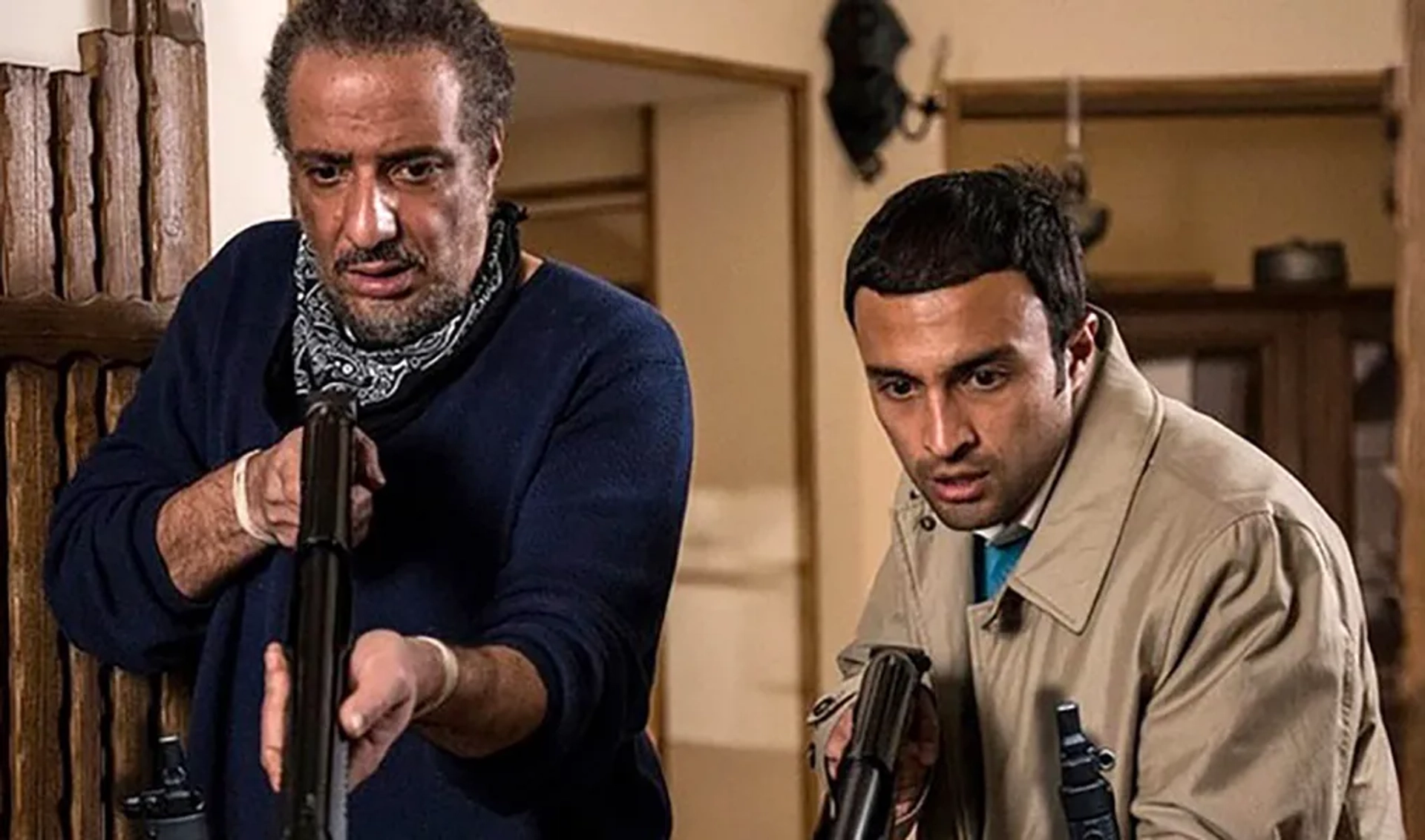 Amir Jafari and Amir Jadidi in Murphy's Law (2019)