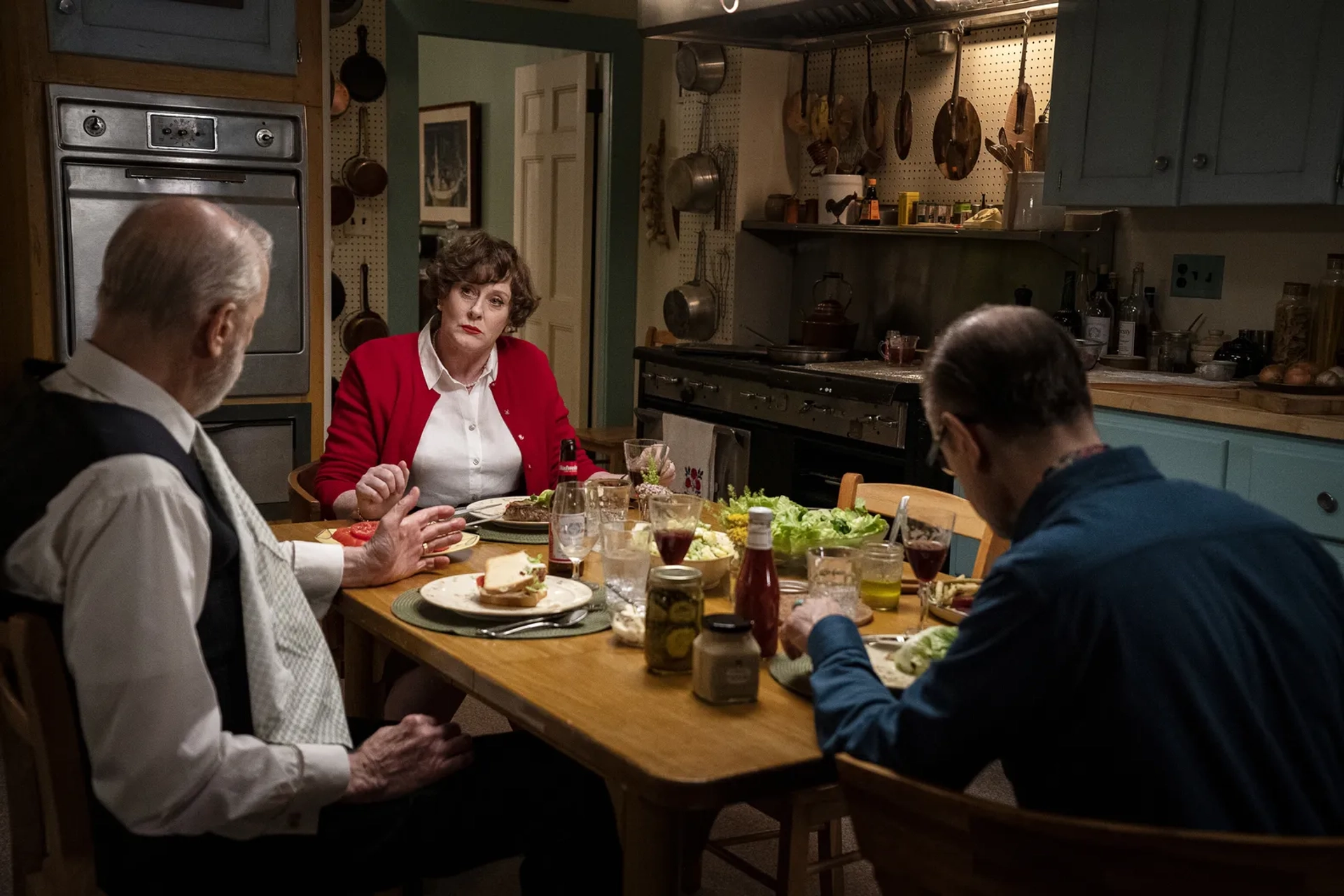 James Cromwell, David Hyde Pierce, and Sarah Lancashire in Julia (2022)