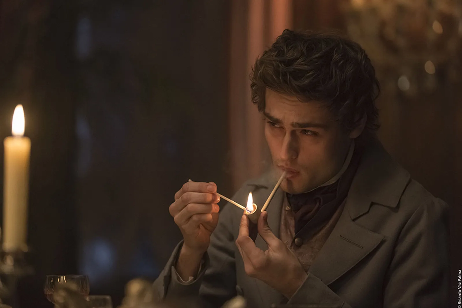 Douglas Booth in Mary Shelley (2017)