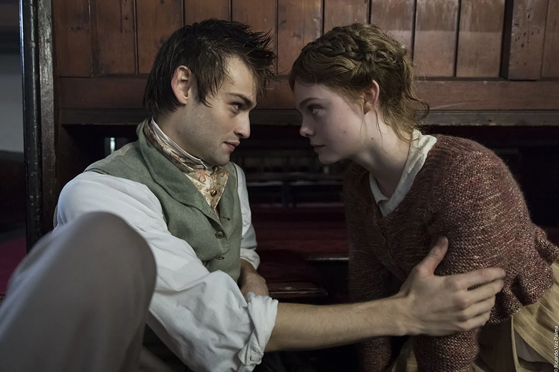 Elle Fanning and Douglas Booth in Mary Shelley (2017)