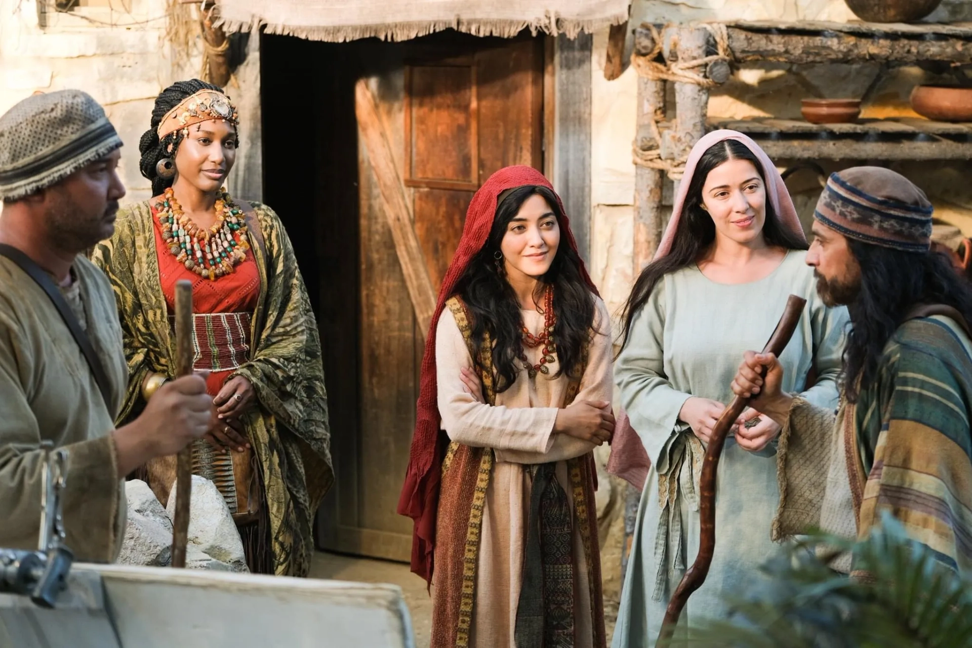 Elizabeth Tabish, Amber Shana Williams, and Yasmine Al-Bustami in The Chosen (2017)